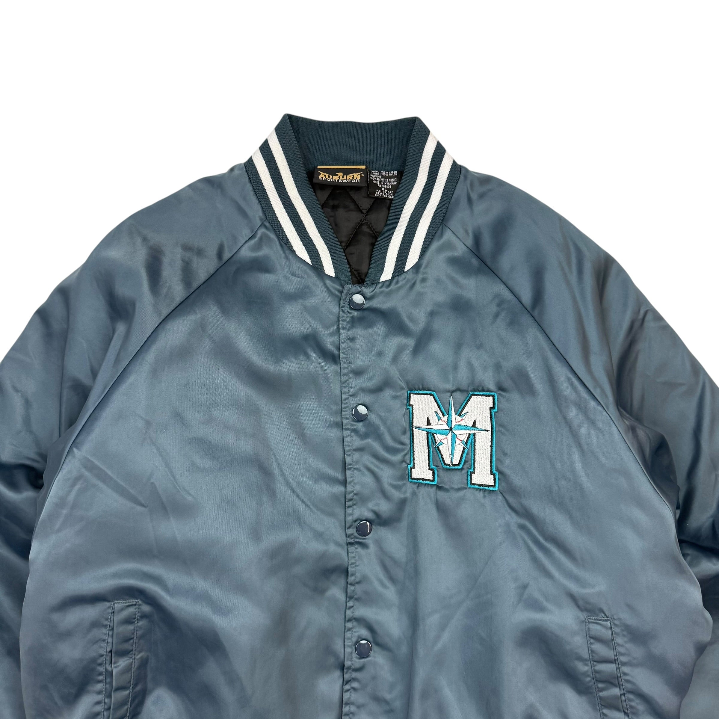 Vintage Seattle Mariners Satin Jacket Deep Blue