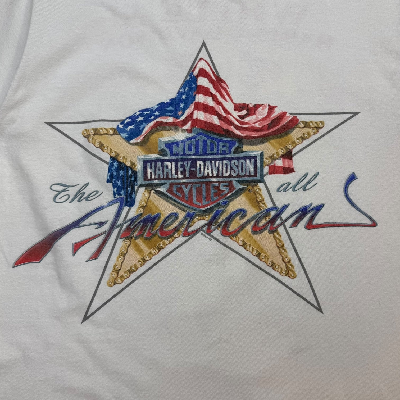 Vintage Harley Davidson ‘The All American’ Tee Grey