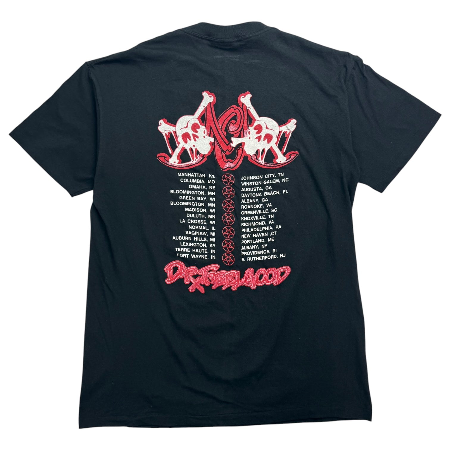 1989 Mötley Crüe Dr. Feelgood Tour Tee Black