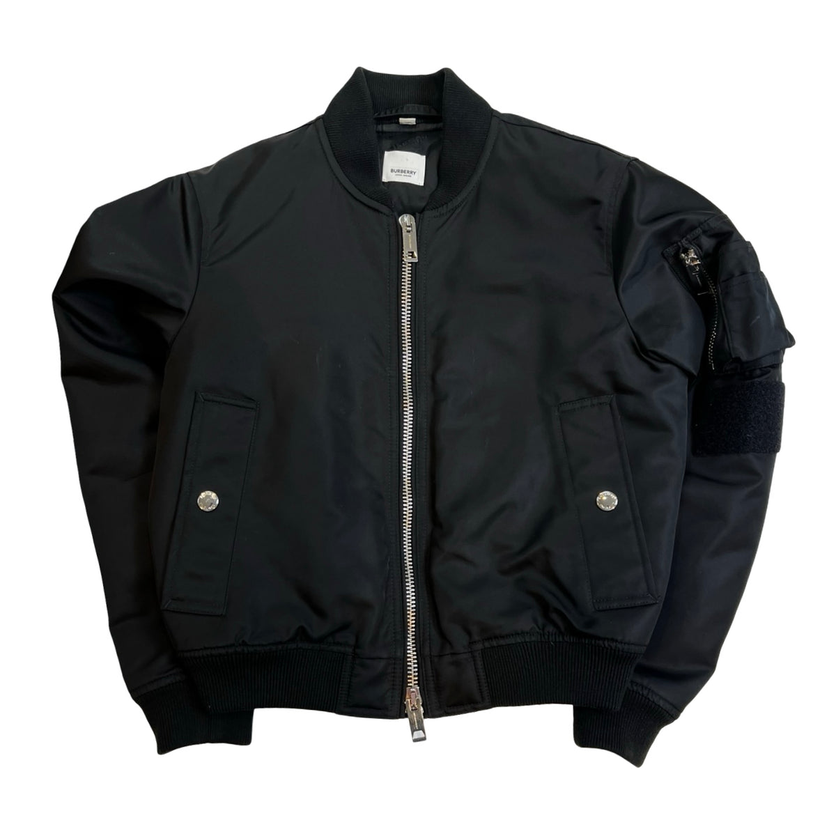 Burberry Embroidered Bomber Jacket Black