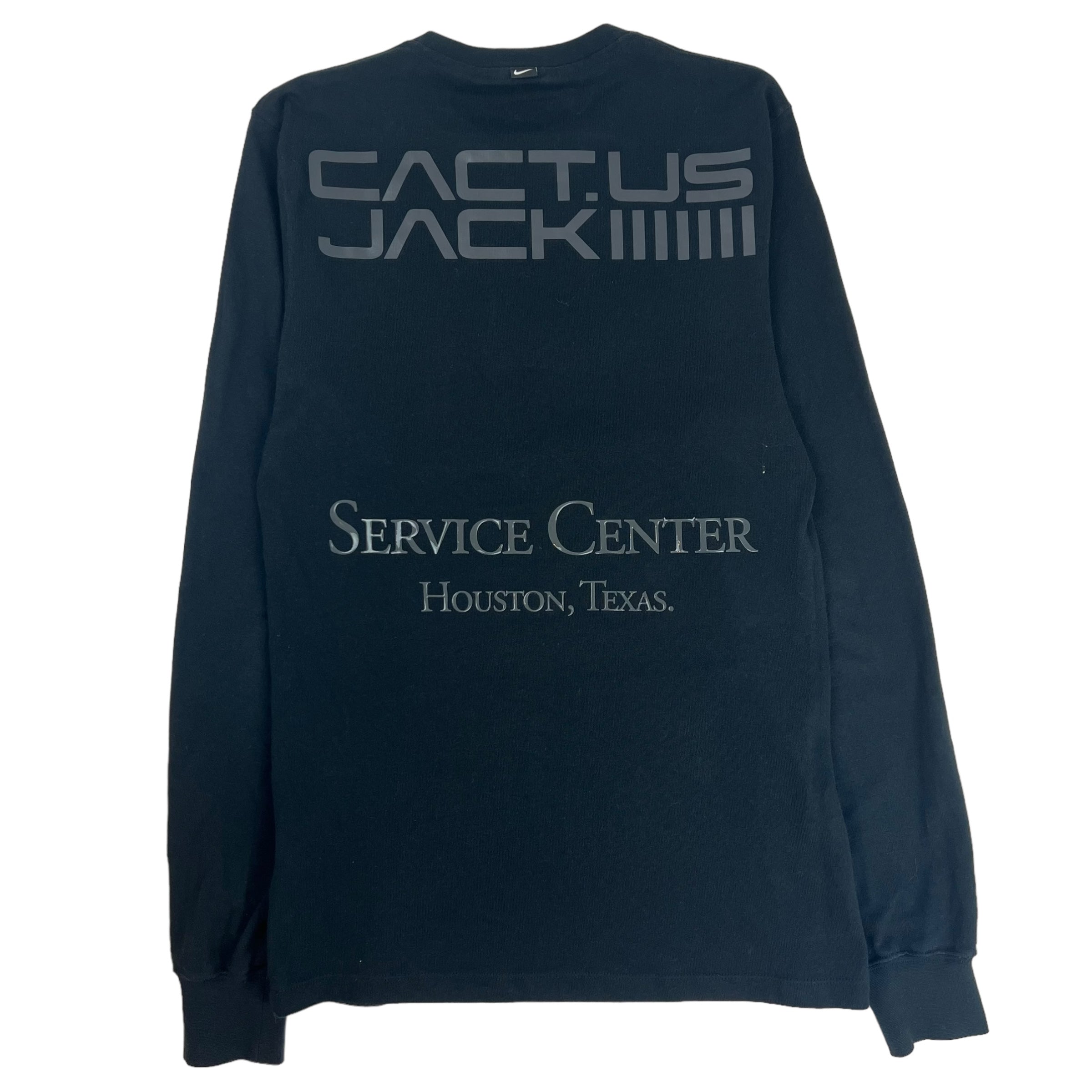 Nike x Cactus Jack Service Centre Houston Longsleeve T Shirt Black