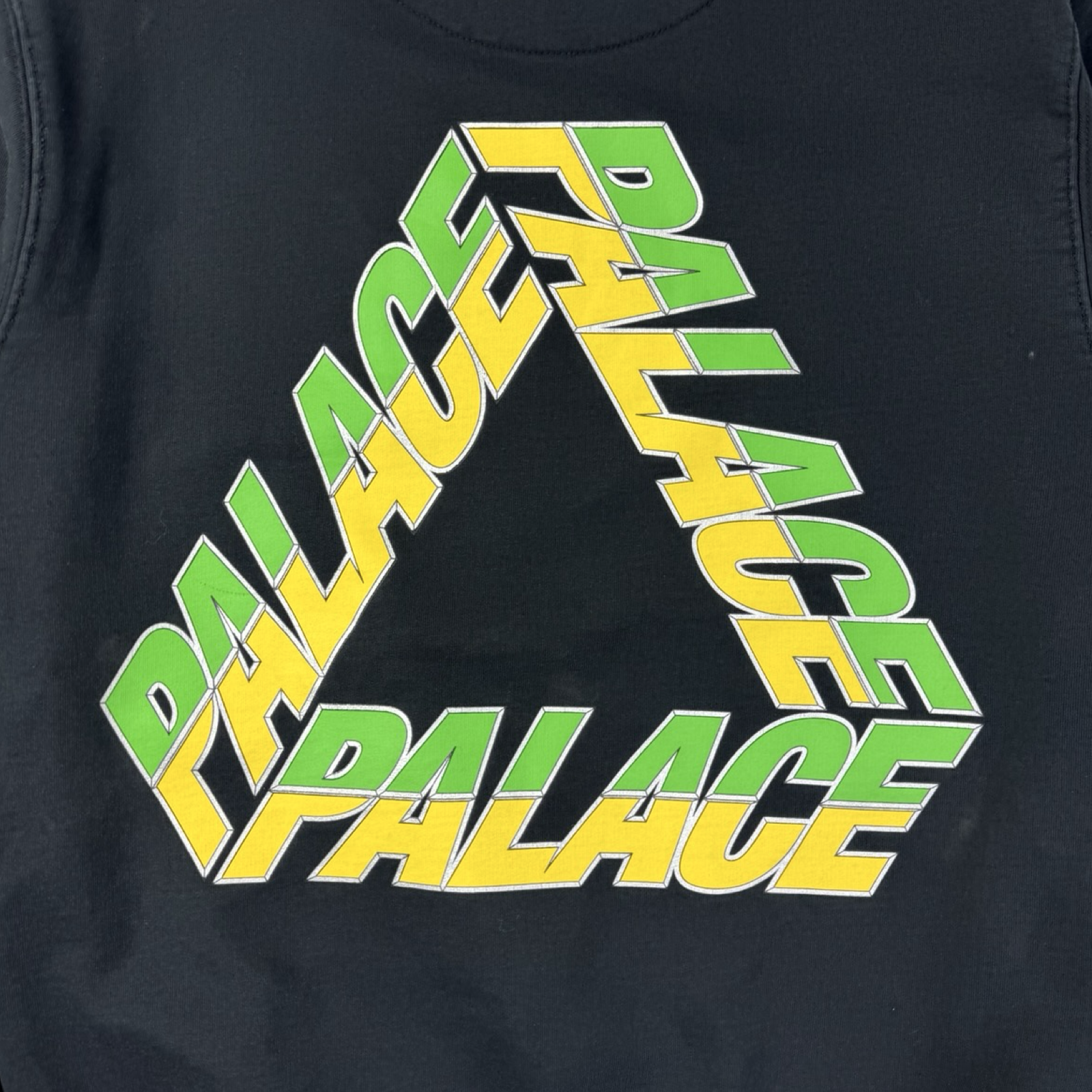 Palace P3 Split Tri Crewneck Black