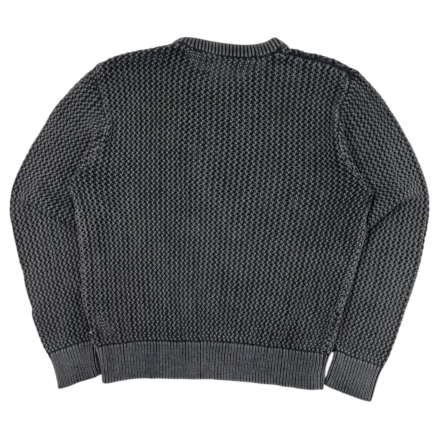 Stussy Pigment Dyed Loose Gauge Sweater Black