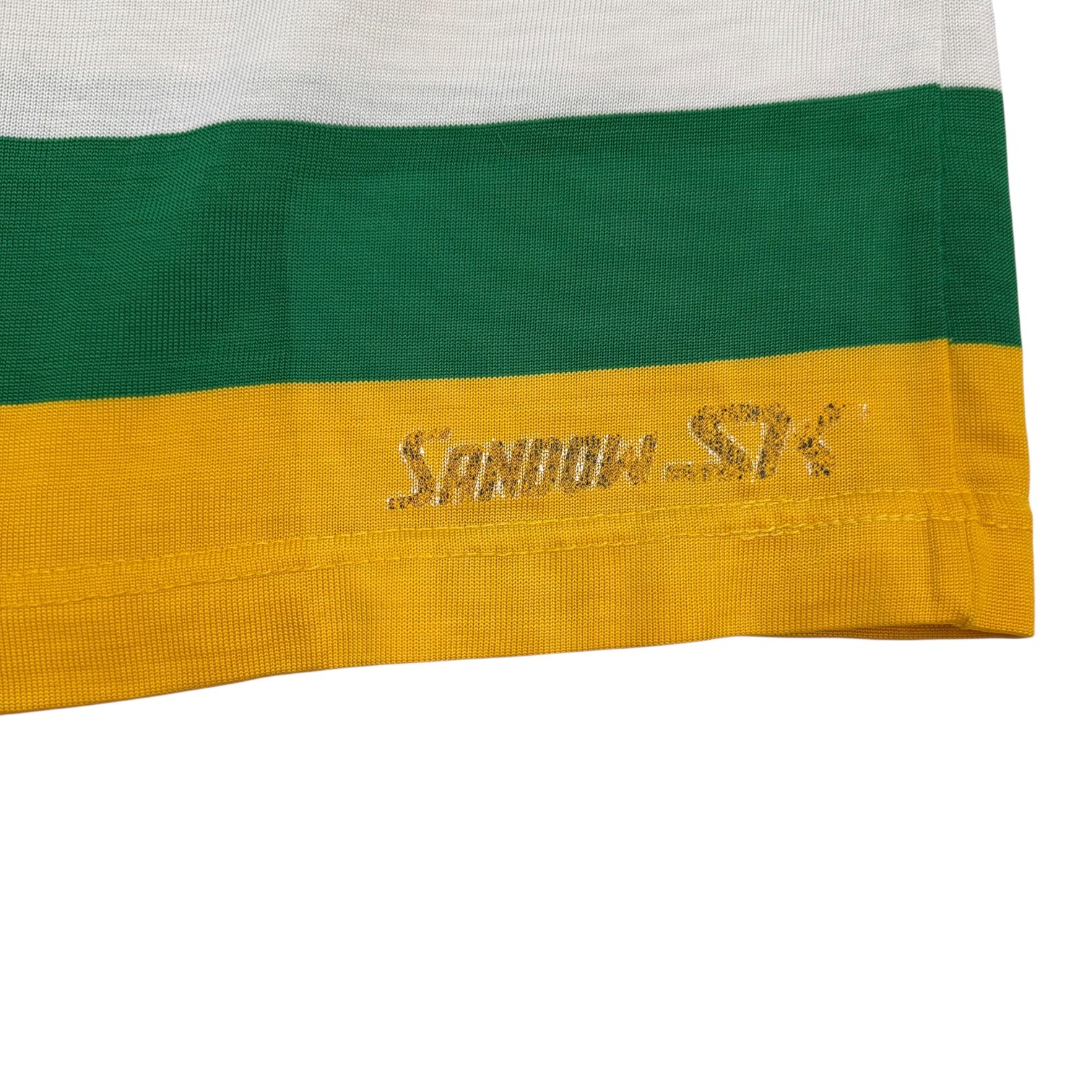 Vintage Sandow Minnesota North Stars Away Jersey White/Green