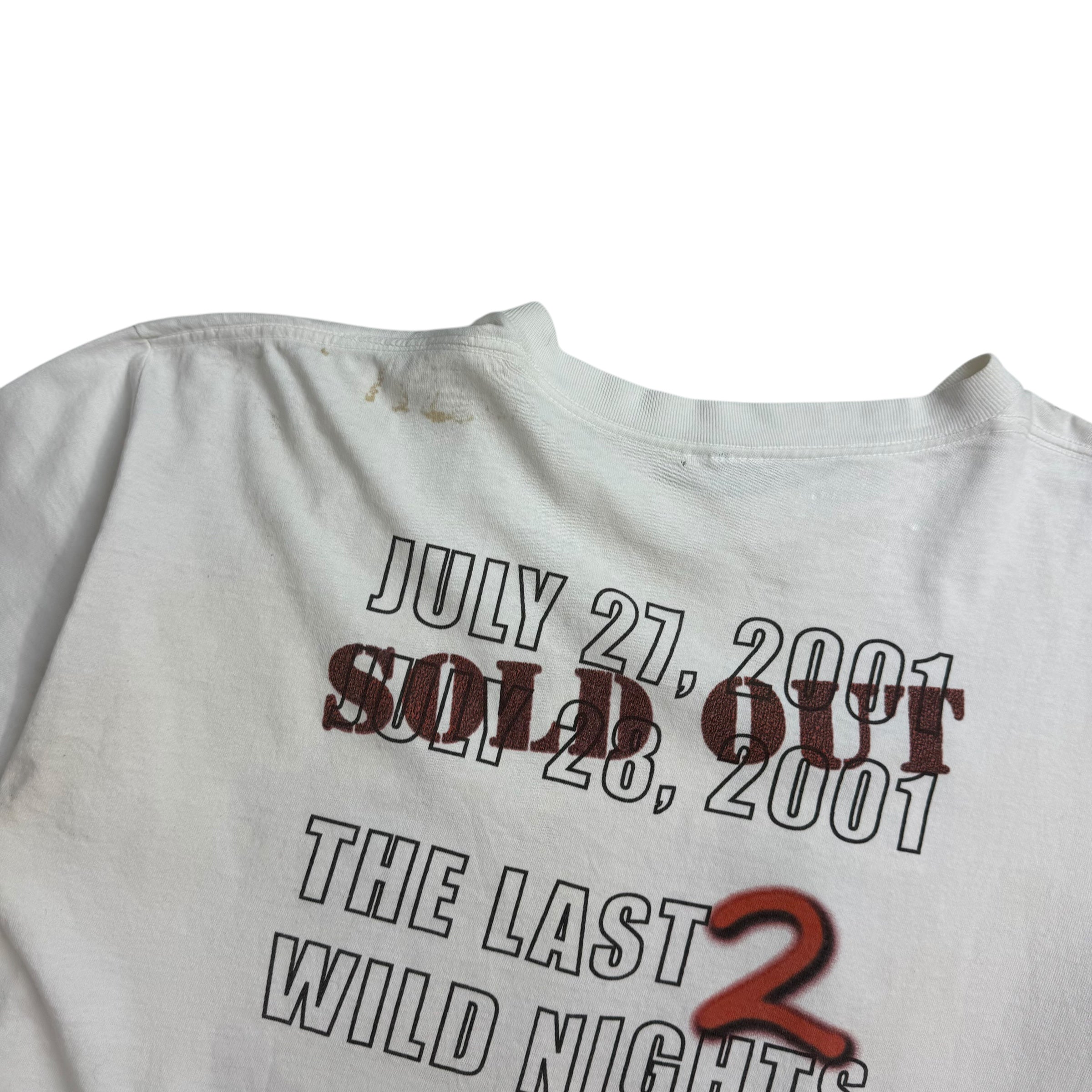 2001 Bon Jovi ‘One Wild Night Tour’ Tee White