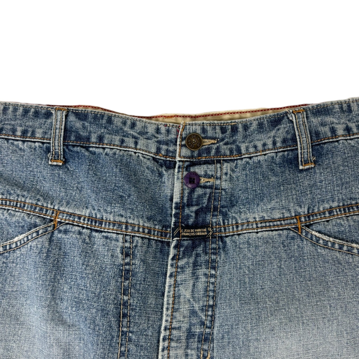 Vintage Marithe Francois Girbaud Wide Leg Jean Light Wash