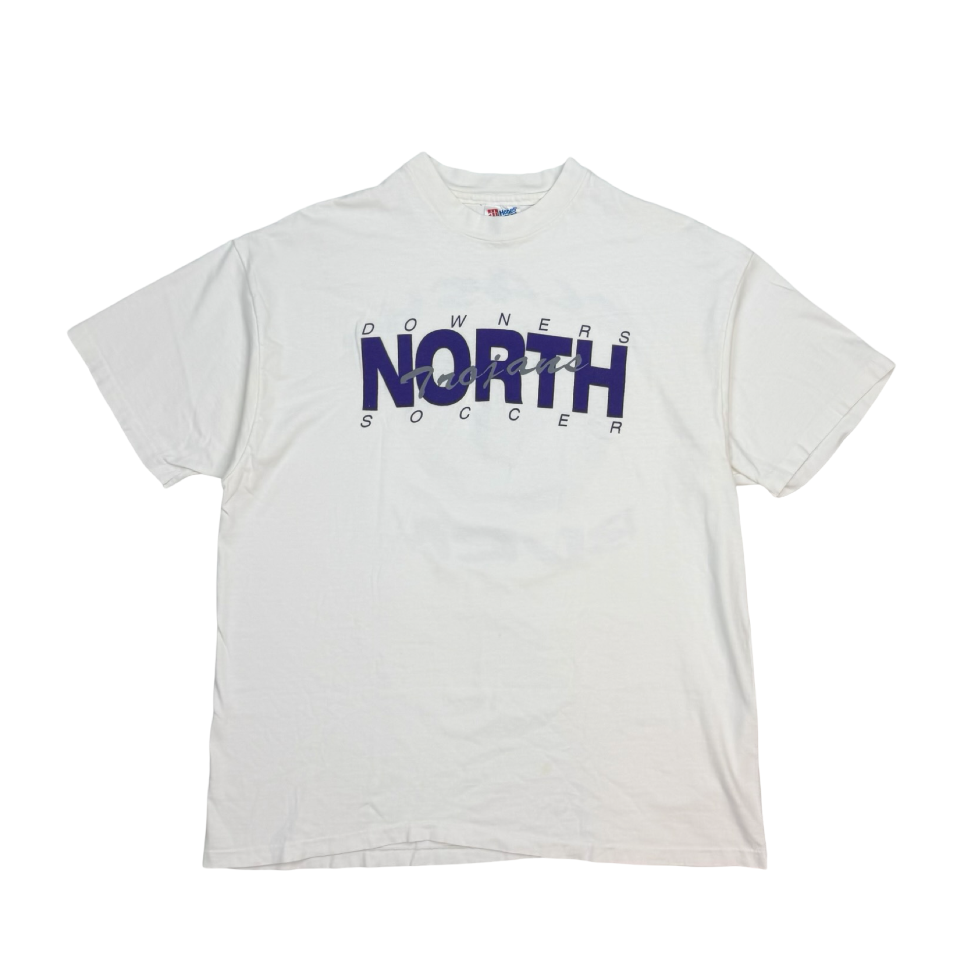 Vintage Downers North Soccer Tee White