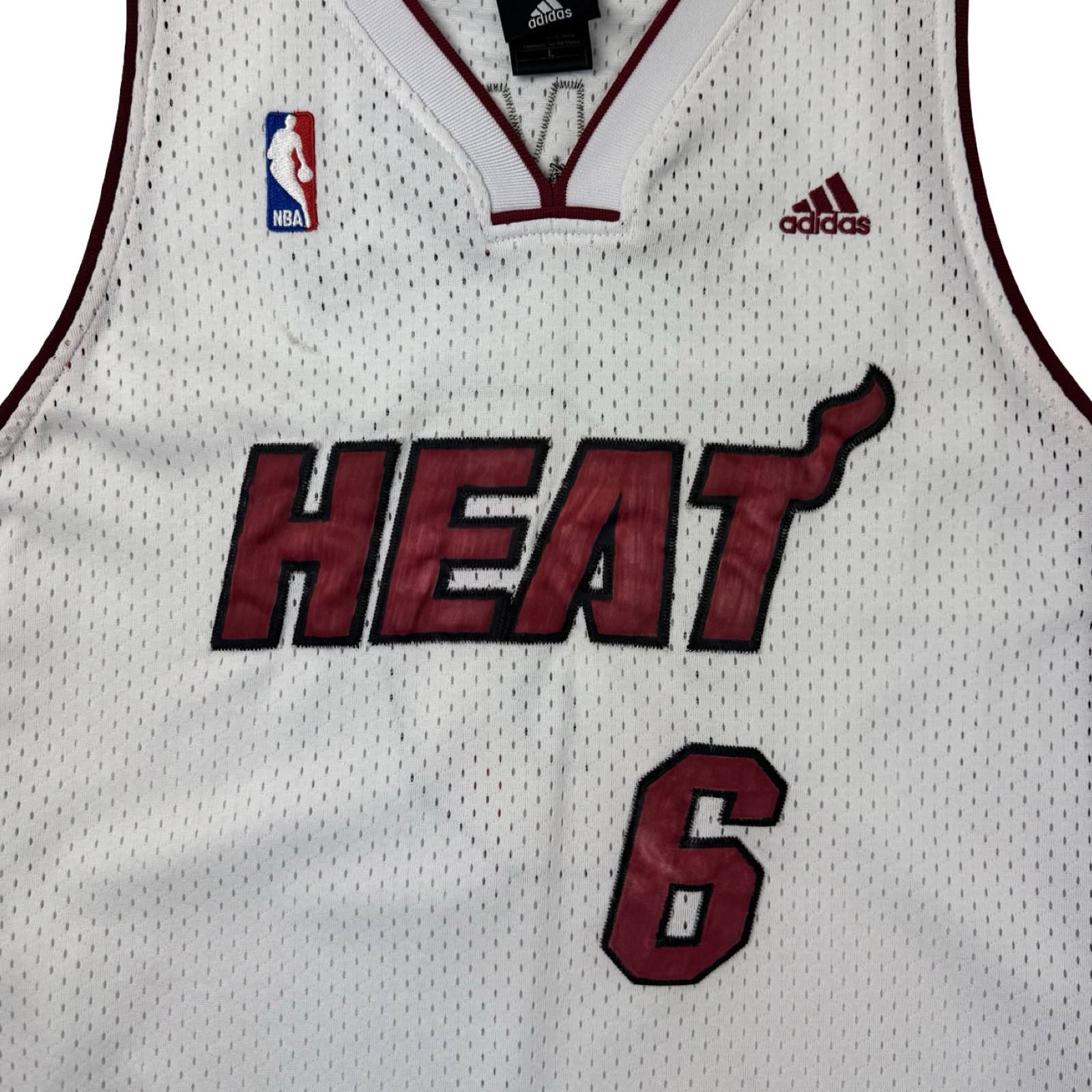 Vintage Adidas Miami Heat Lebron James NBA Jersey