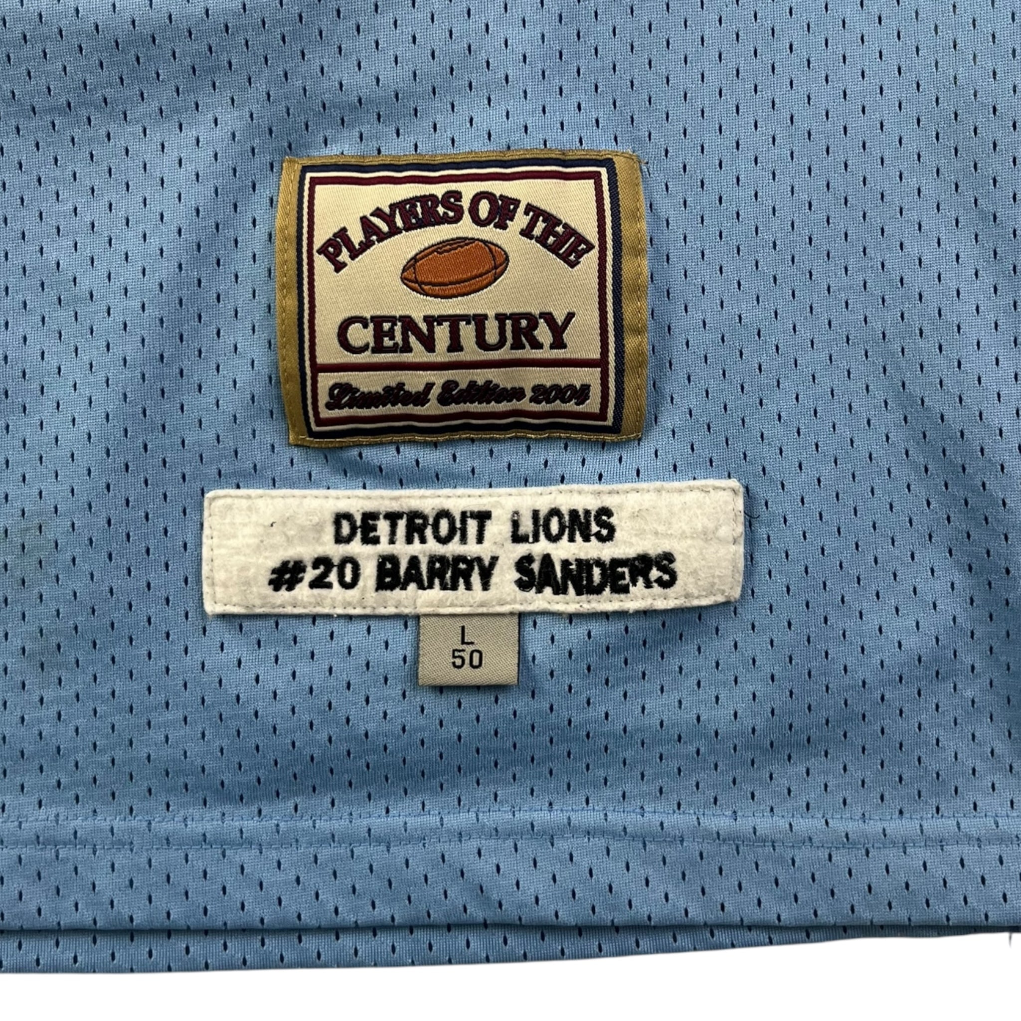 Detroit Lions Barry Sanders Player of the Century Jersey
