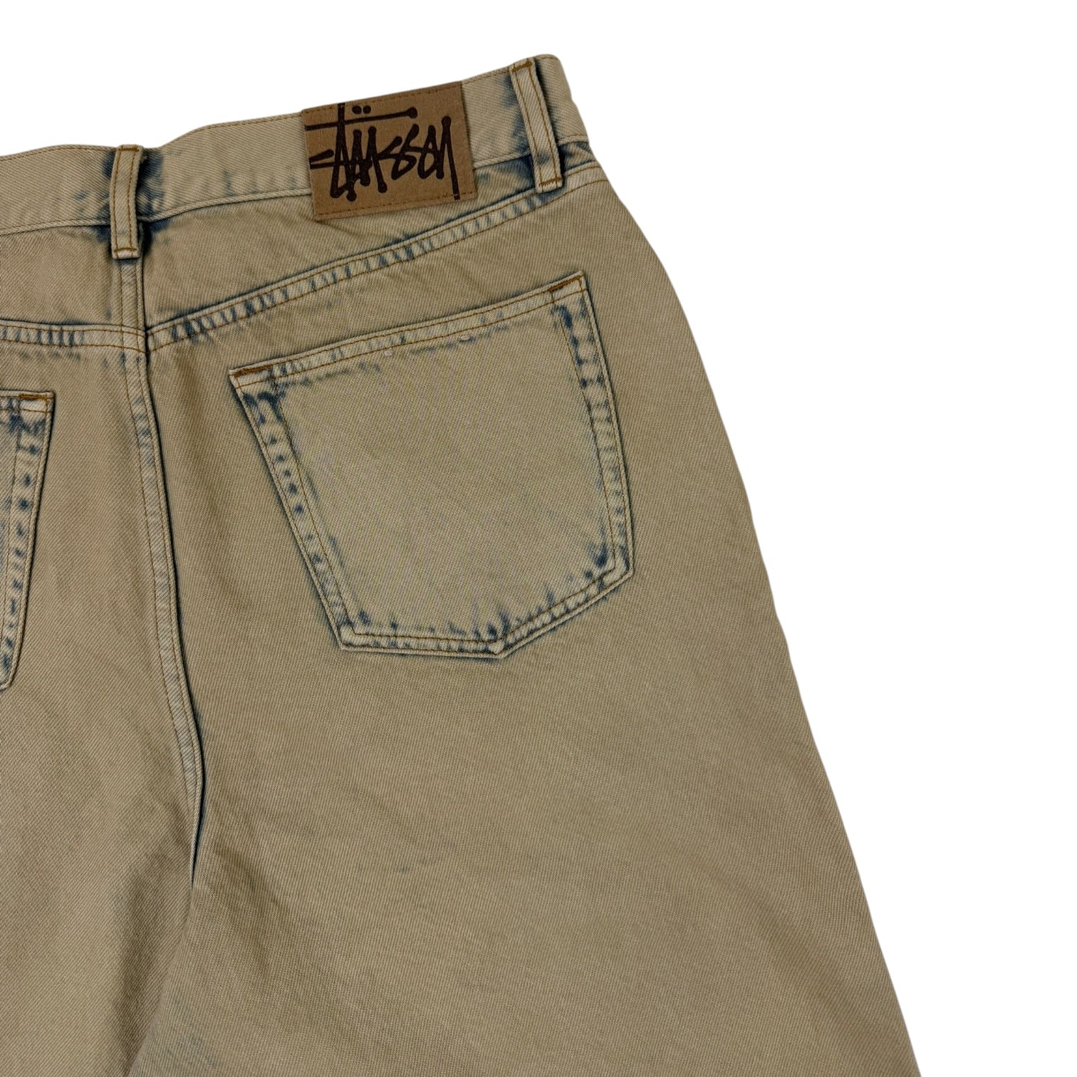 Stussy Big Ol Shorts Resin Washed Khaki