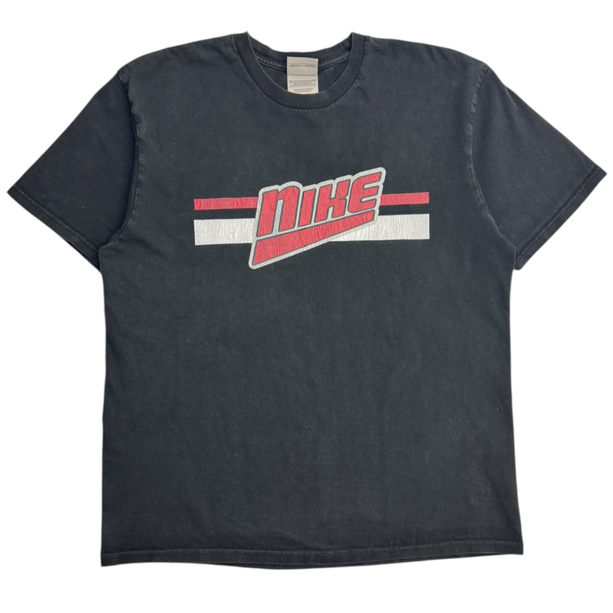 Vintage Y2K Nike Spellout T-Shirt Black