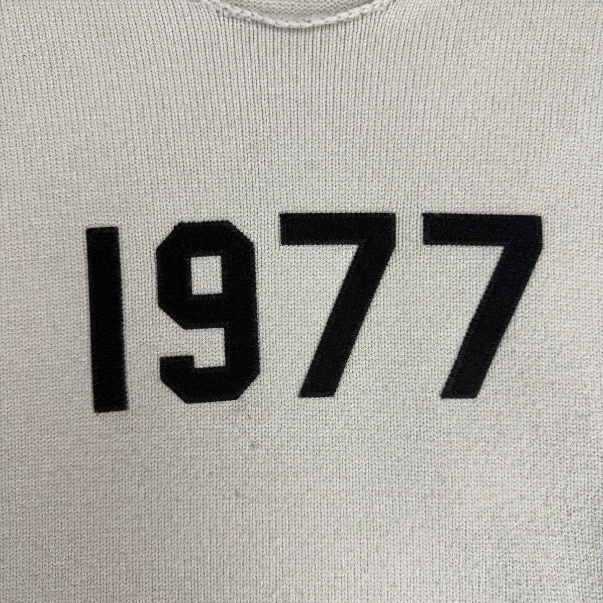 Fear of God Essentials 1977 Raw Edge Knit Sweater Wheat