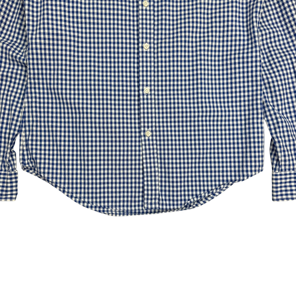 Vintage Polo Ralph Lauren Button Up Shirt Plaid Blue/White