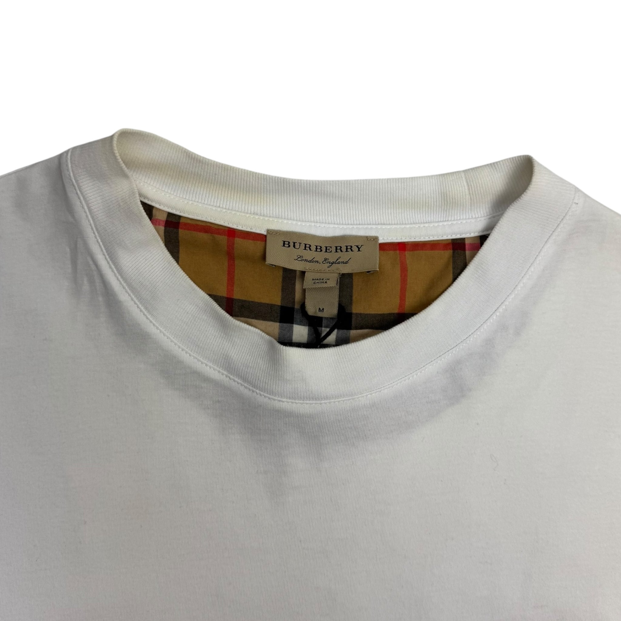Burberry Stretch Check Sleeves T-Shirt