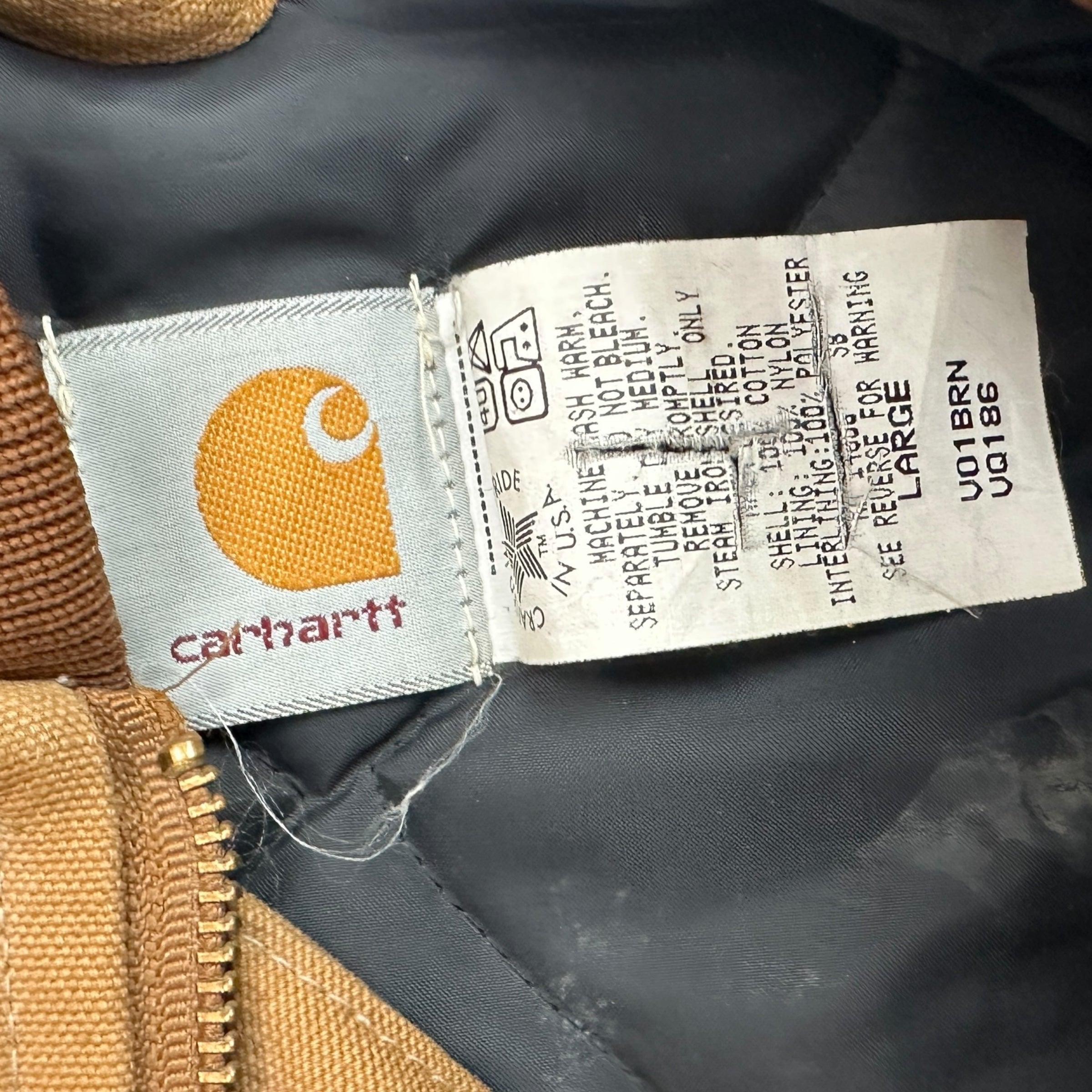 Vintage Carhartt Insulated Vest Tan/Brown