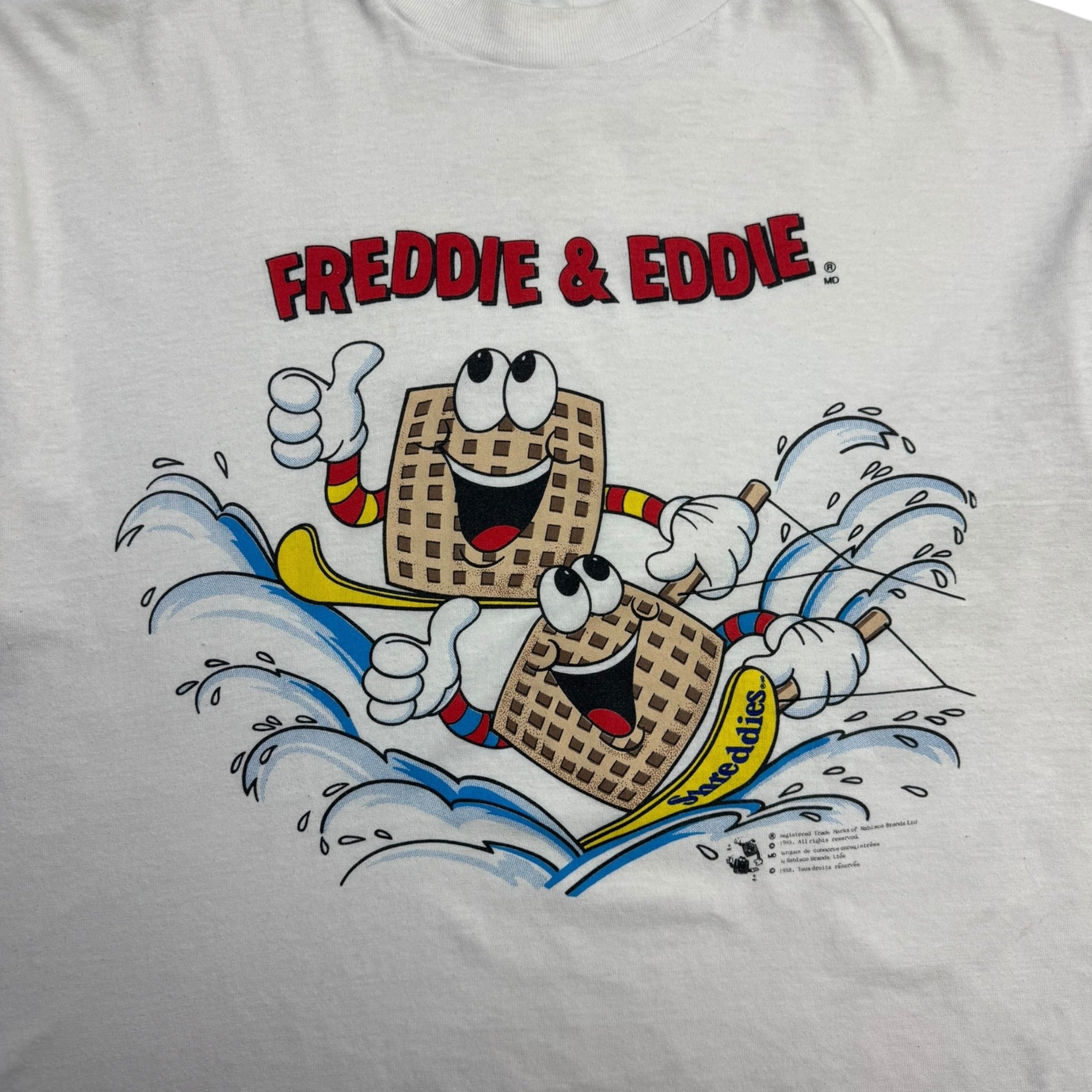1988 Shreddies Snowboarding Cereal Promo T-Shirt