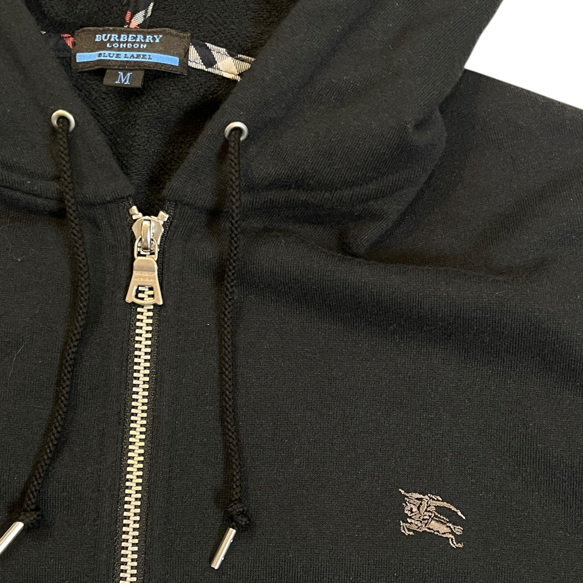 Burberry Blue Label Equestrian Knight Zip-Up Hoodie