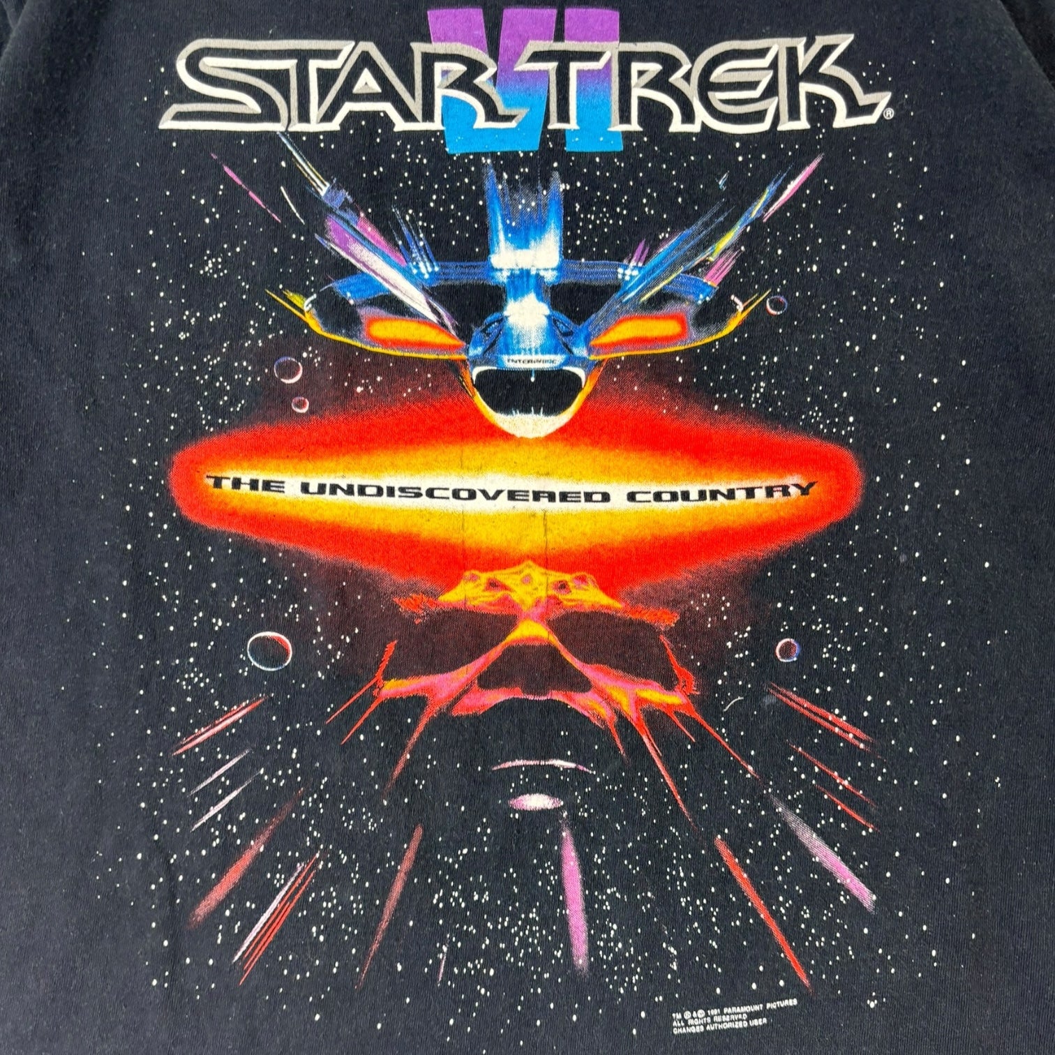 Vintage 1991 Star Trek “The Undiscovered Country” T-Shirt Black