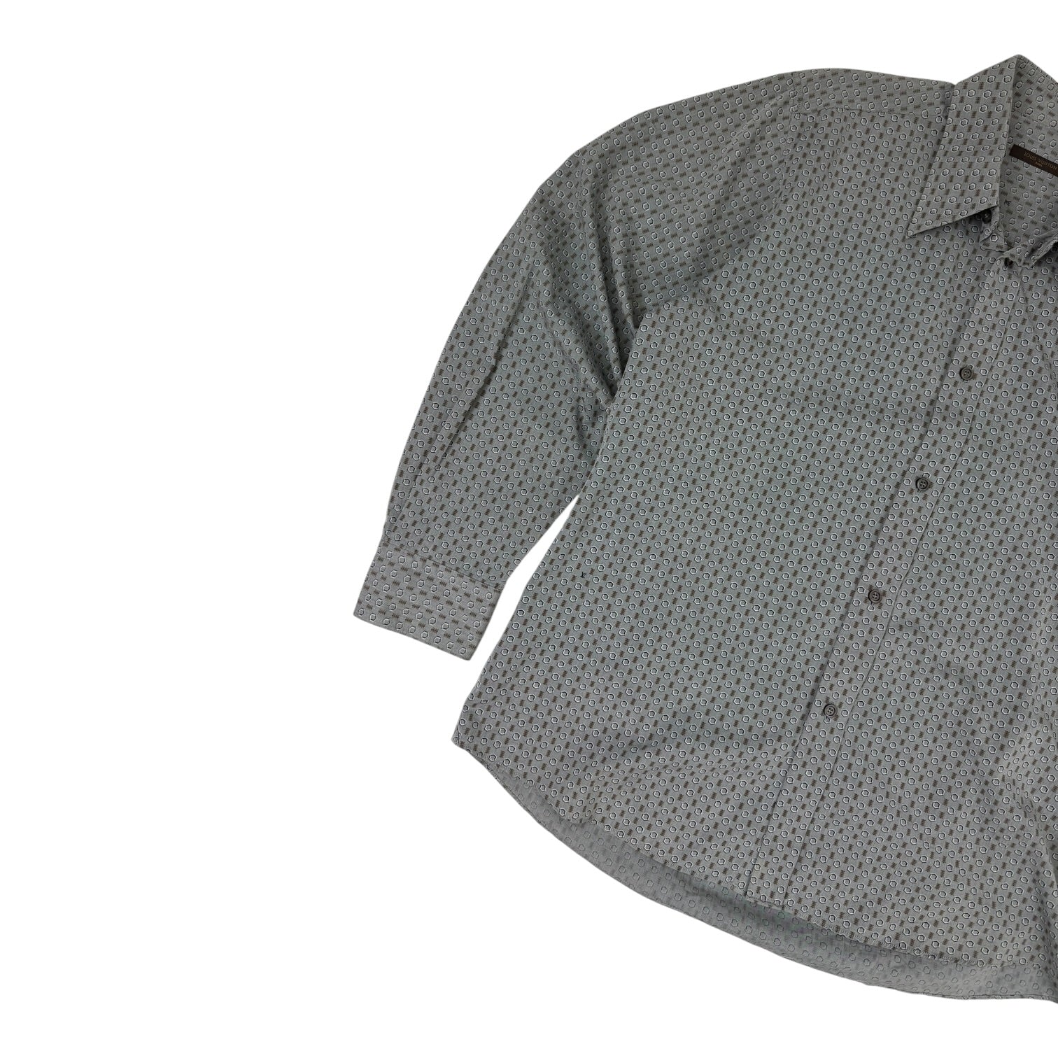 Louis Vuitton Geometric Monogram Print Button-Up