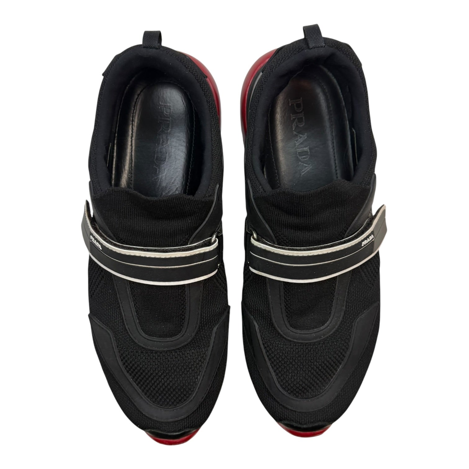 Prada Cloud Bust Contrast Velcro Black/Red (Used)