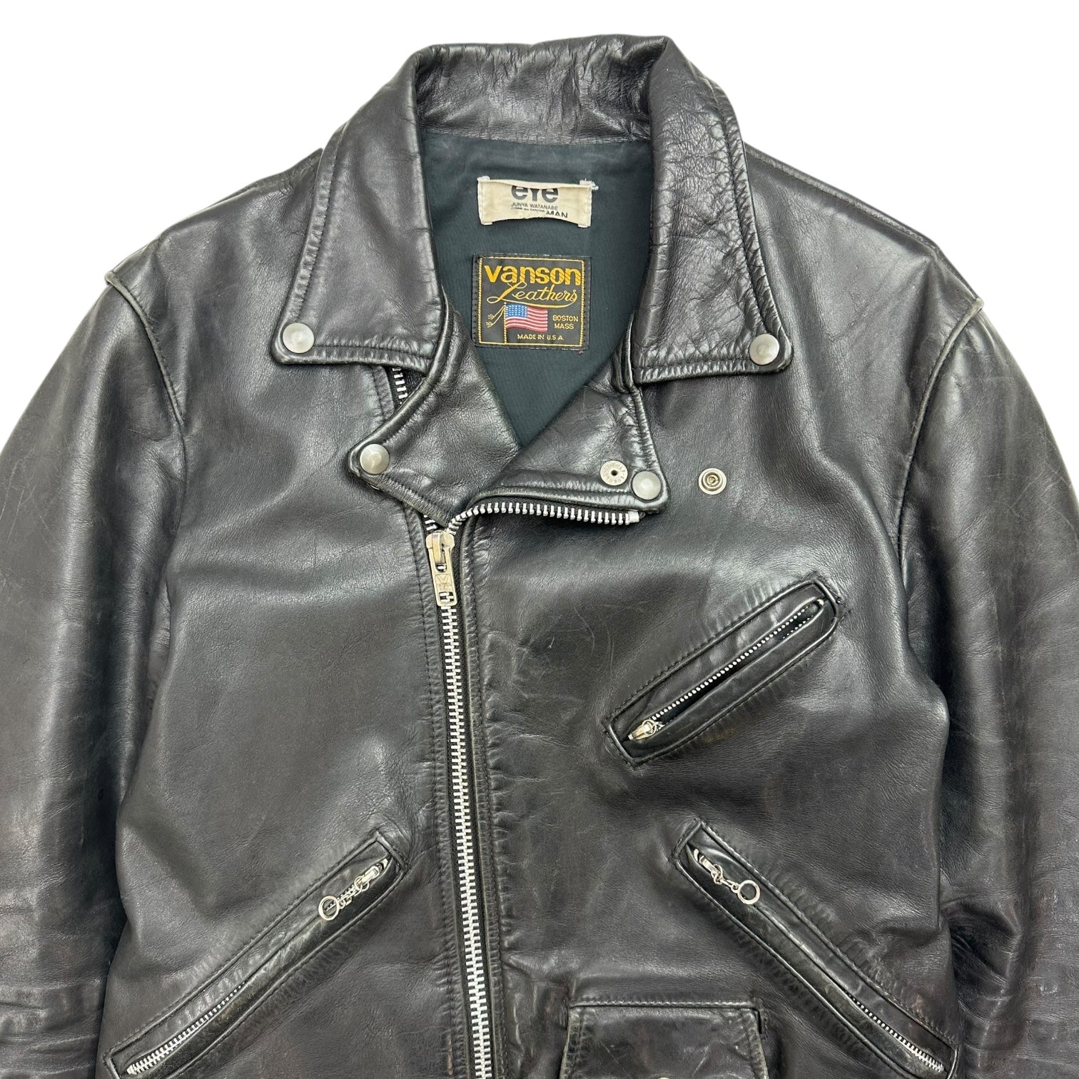 Junya Watanabe EYE x Vanson AD2010 Biker Jacket Black