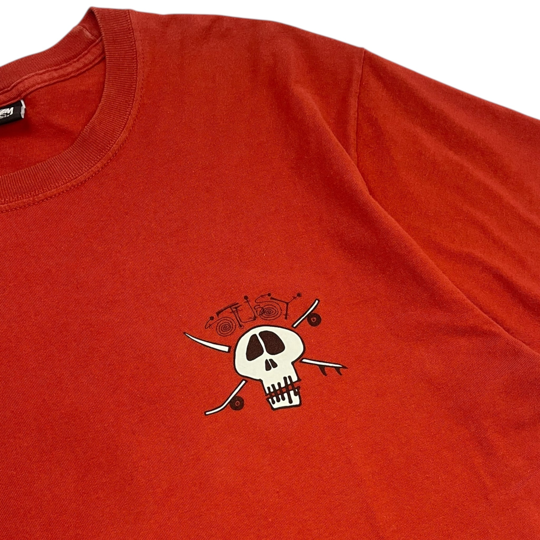 Stussy  Skull Crossbones Skate Tee