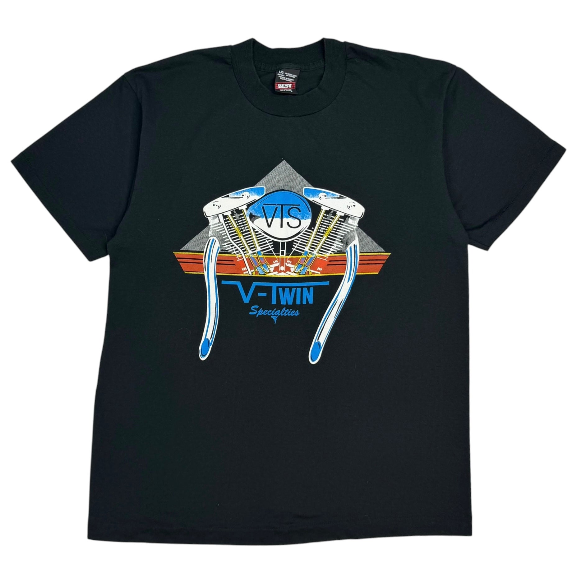 Vintage V-Twin Specialties Engine Tee Black