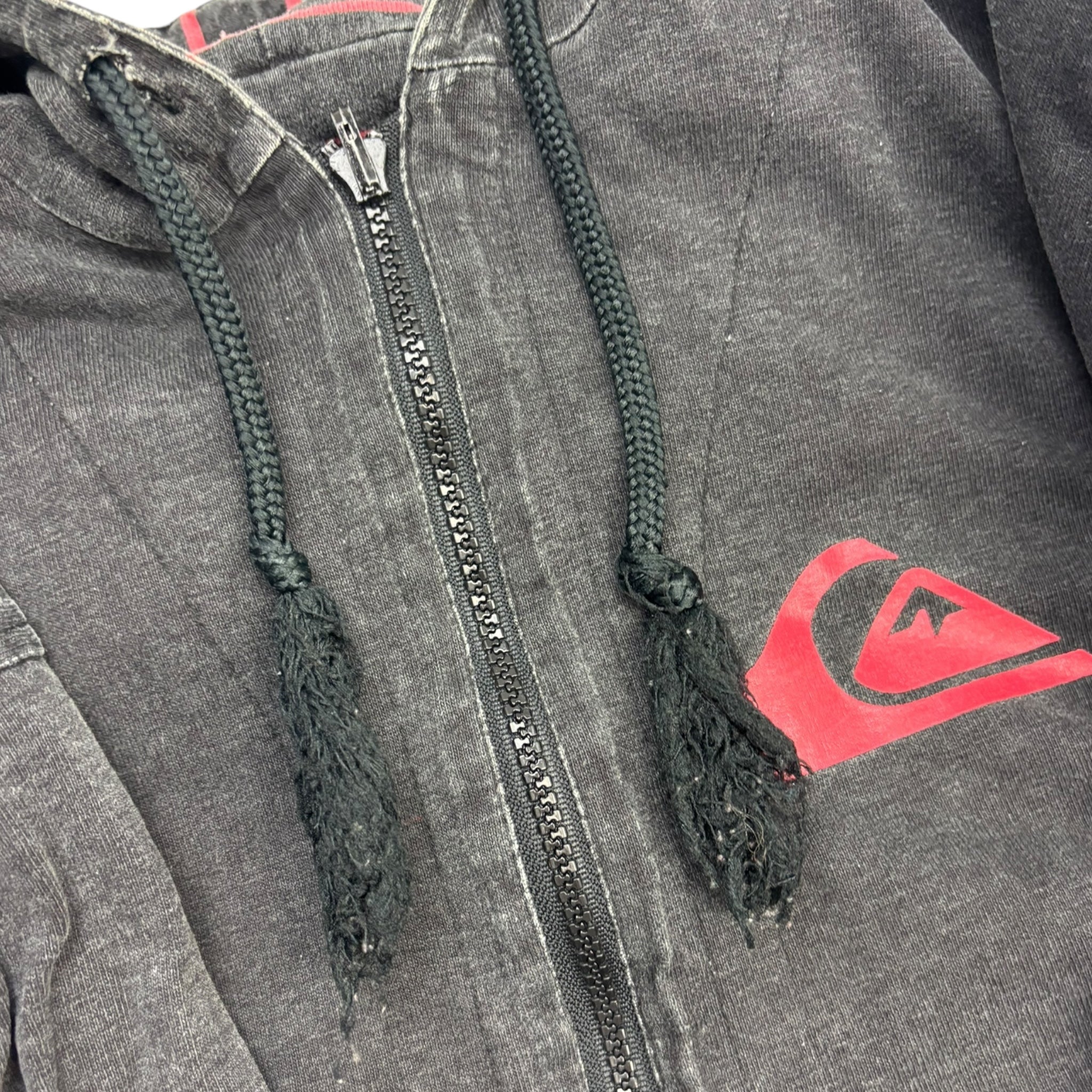 Vintage Quiksilver Double Faced Quarter Zip Reversible Hoodie