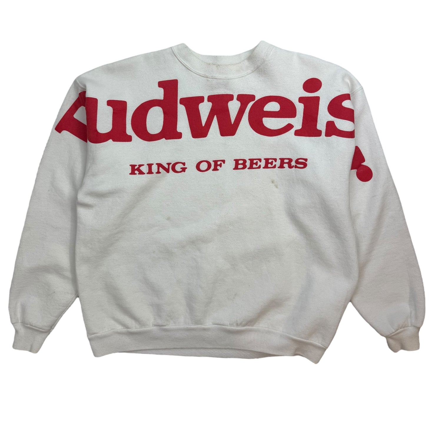 Vintage Budweiser King Of Beers Crewneck White