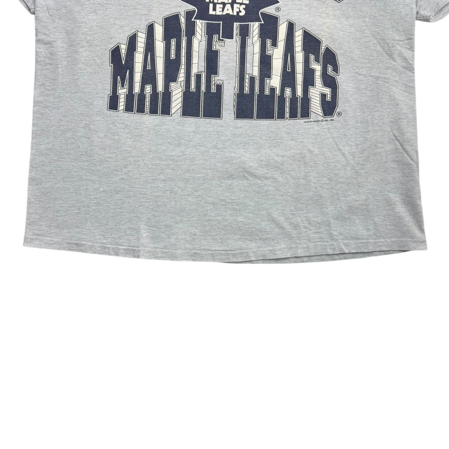 1994 Toronto Maple Leafs Logo Spellout Tee Grey