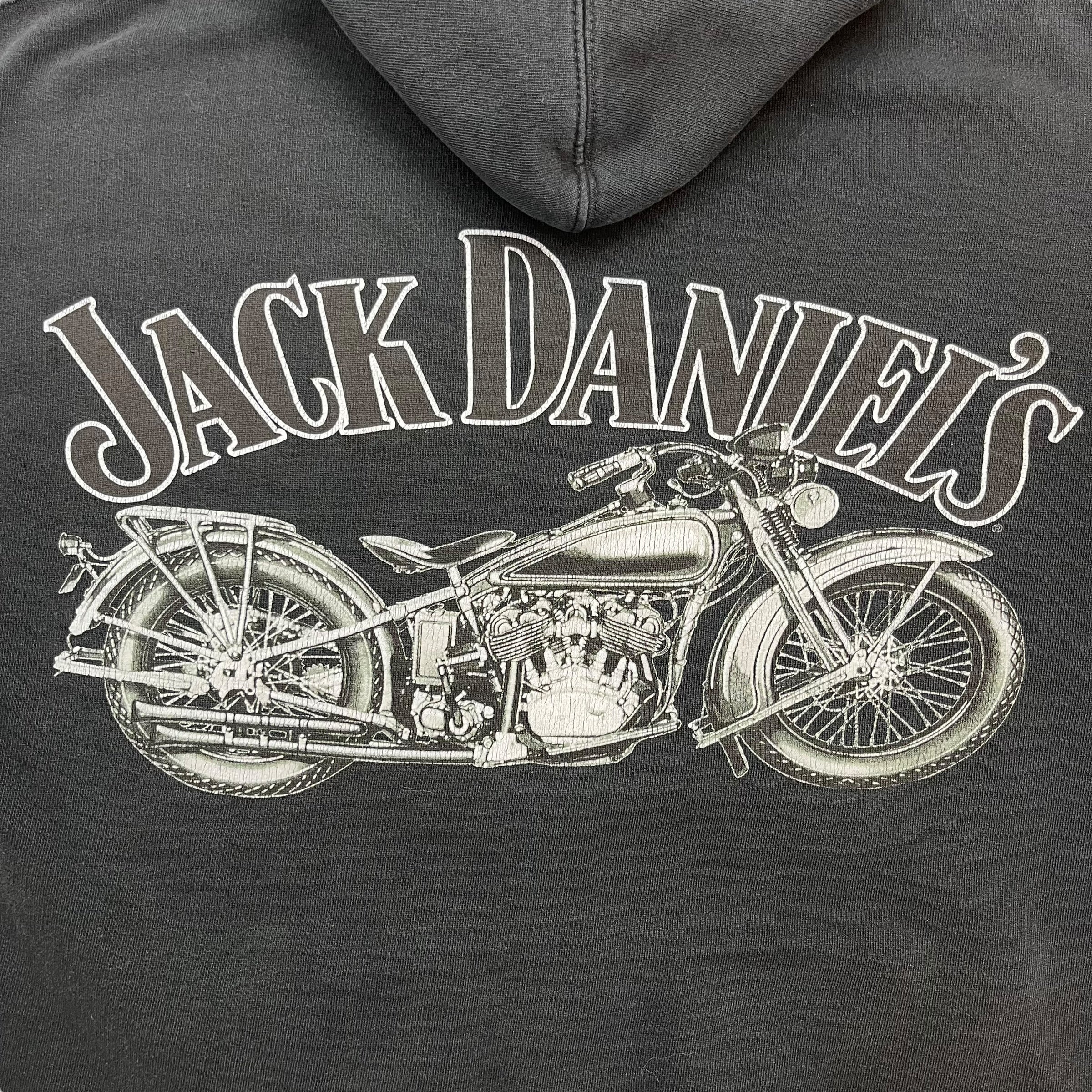 Vintage Jack Daniel’s Motorcycle Hoodie Black