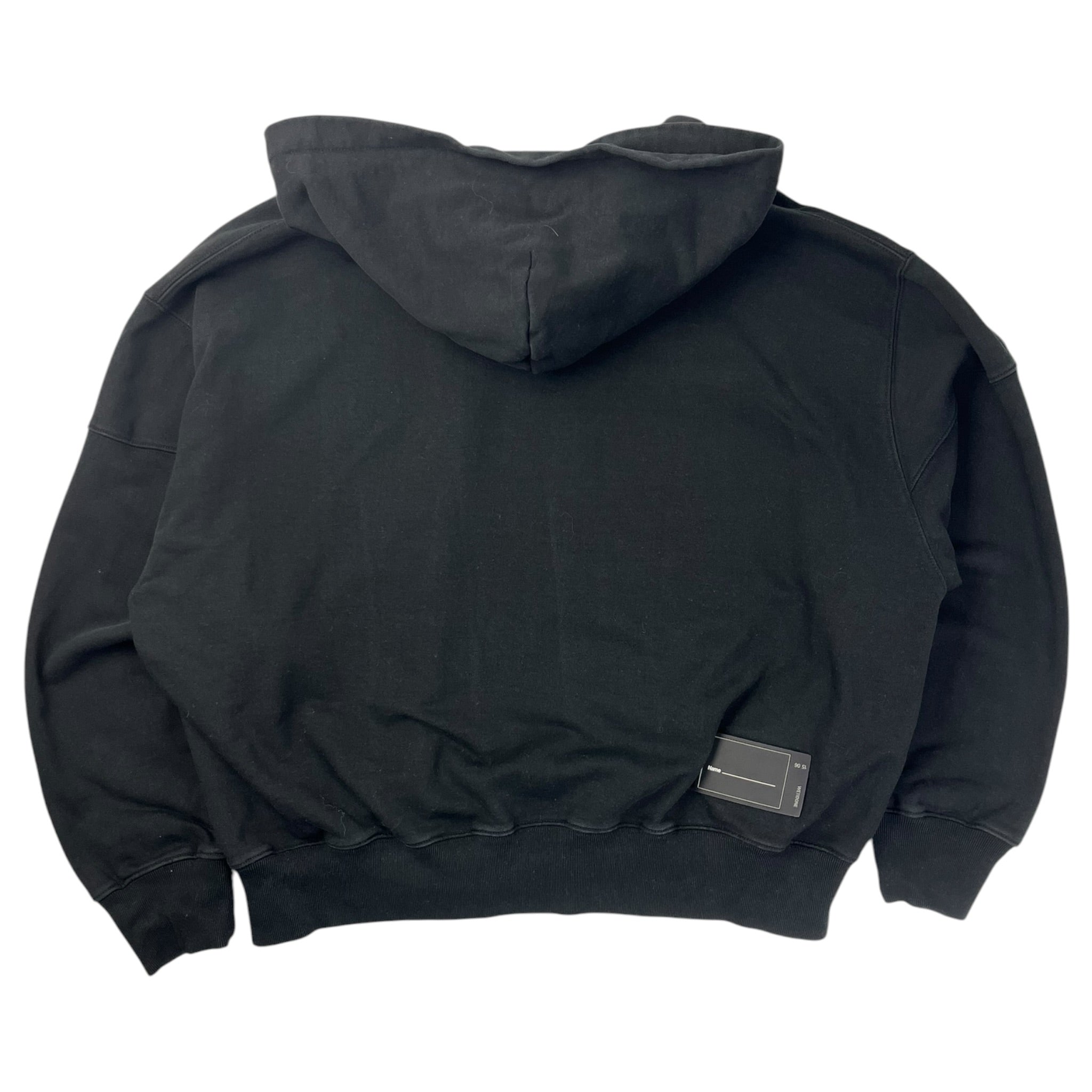 We11done Oversized Long Sleeved Hoodie Black