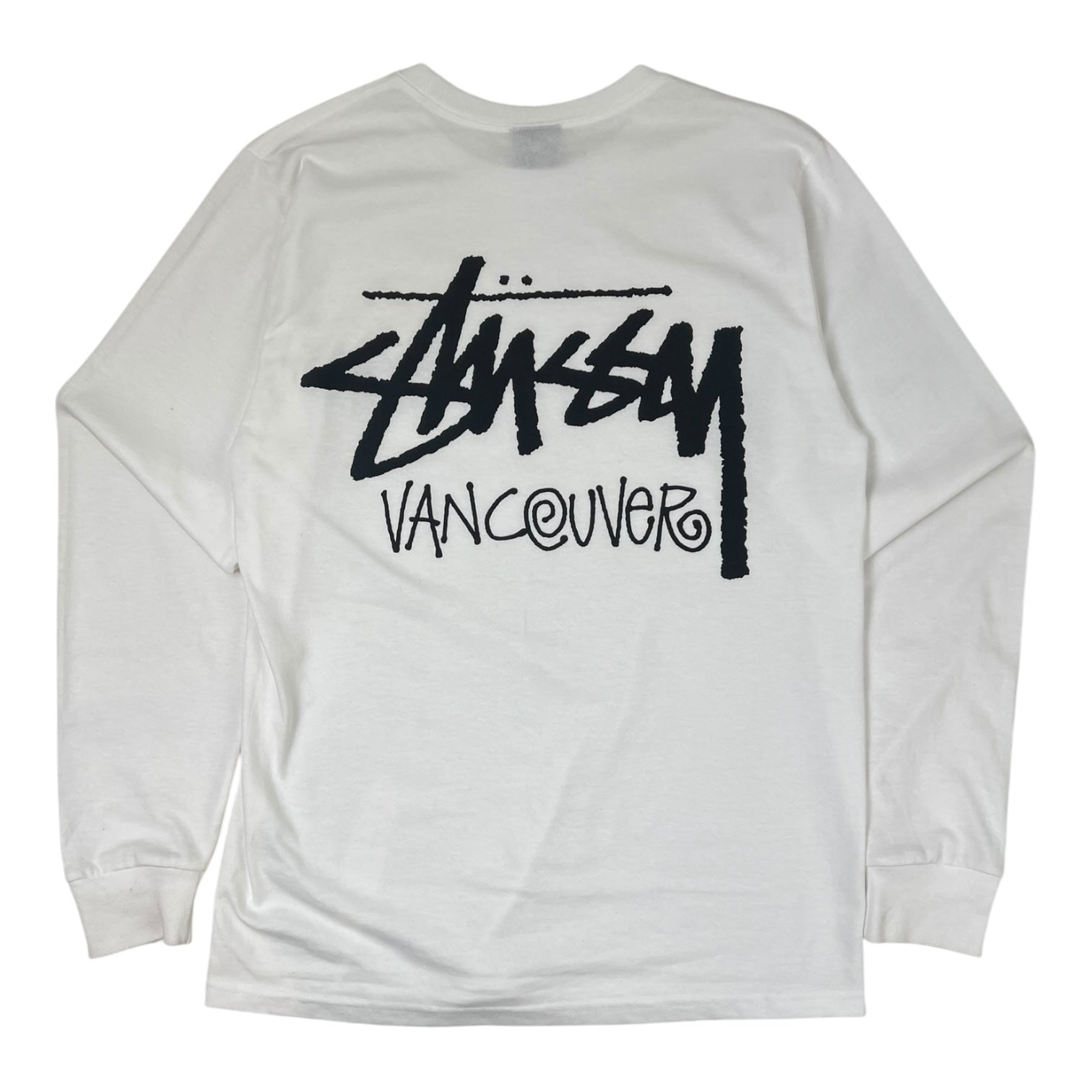Stussy Vancouver Chapter Long Sleeve T-Shirt White