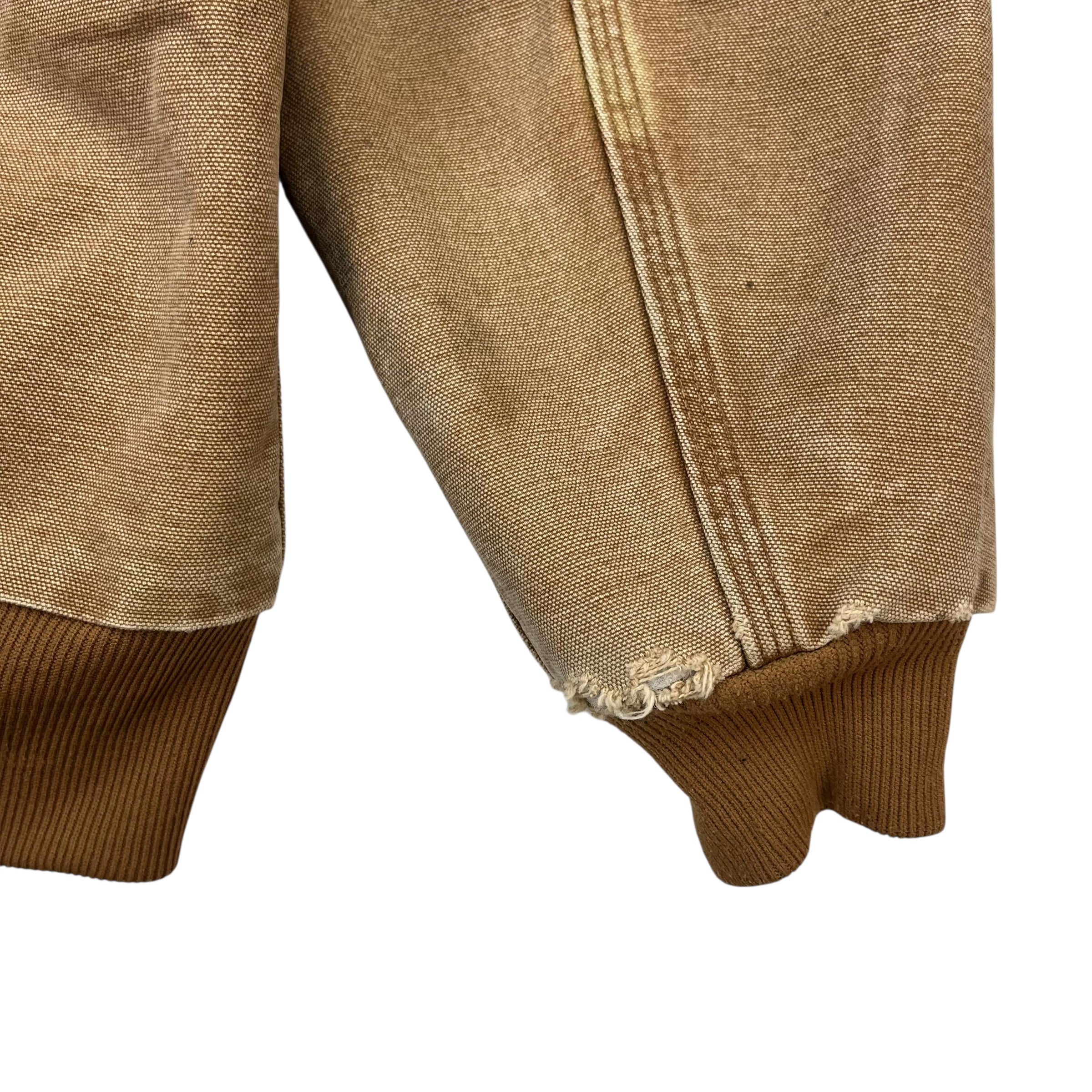 Vintage Carhartt Active Hooded Jacket Tan Brown