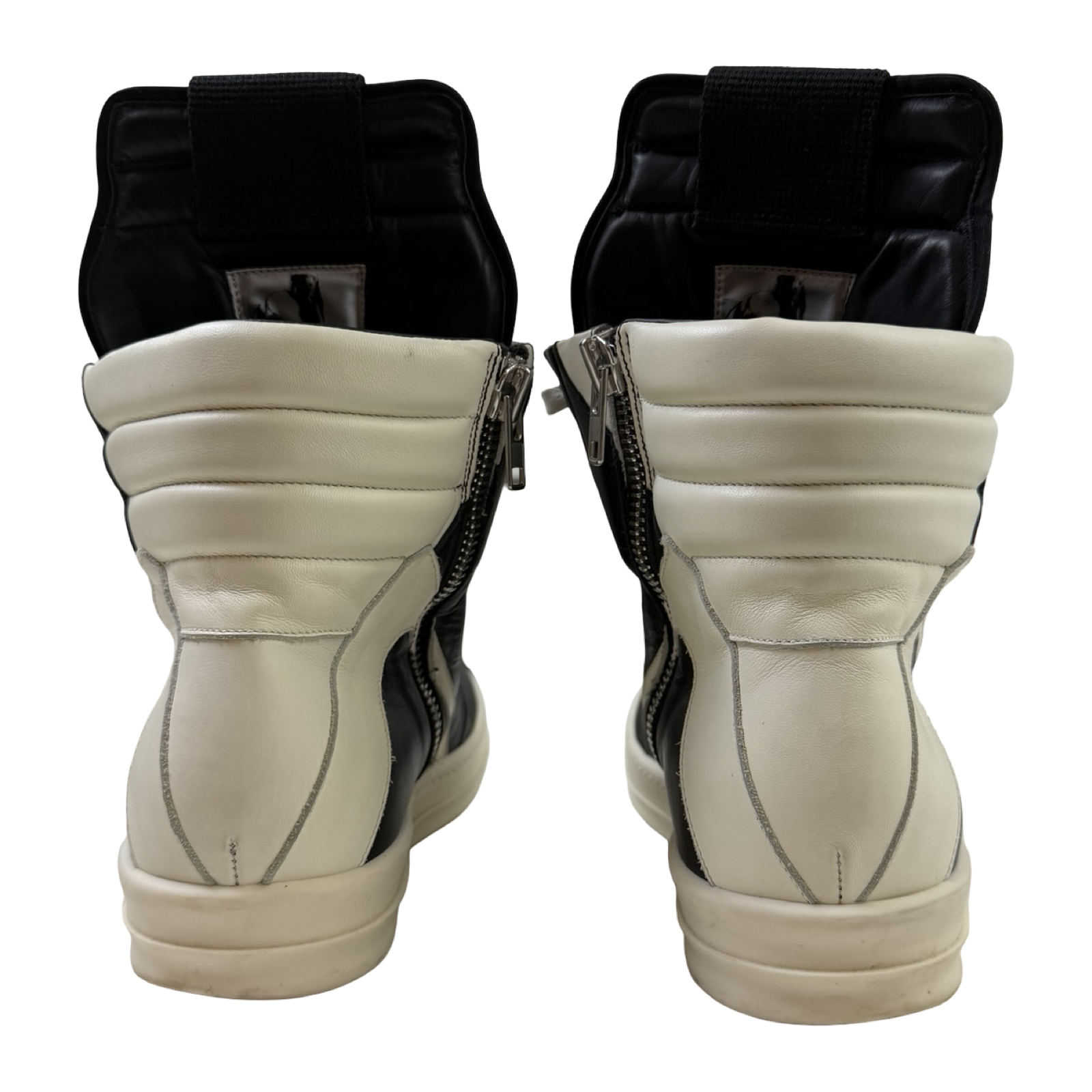 Rick Owens Leather Geobasket Black