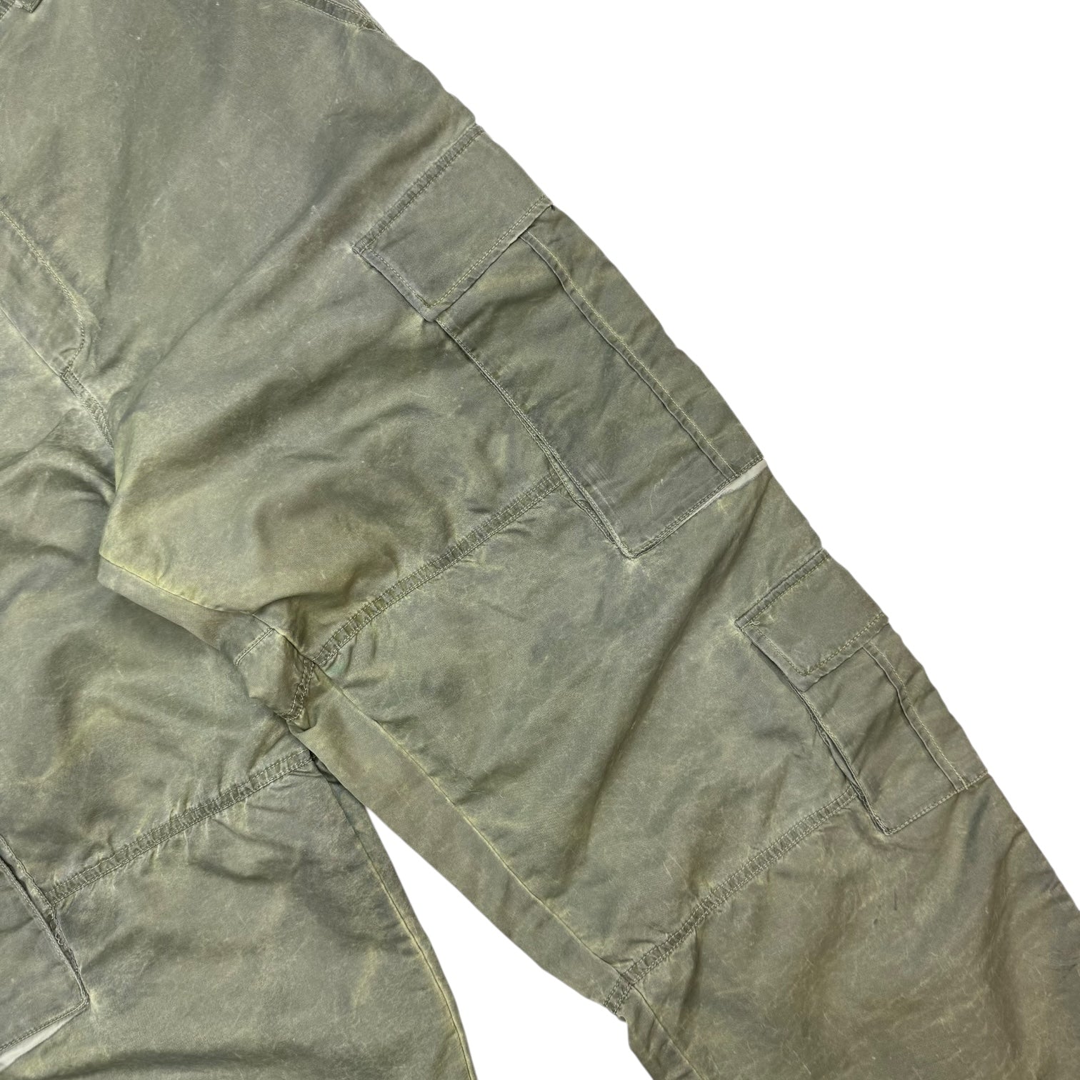 Stussy Dyed Nylon Surplus Cargo Pants Green