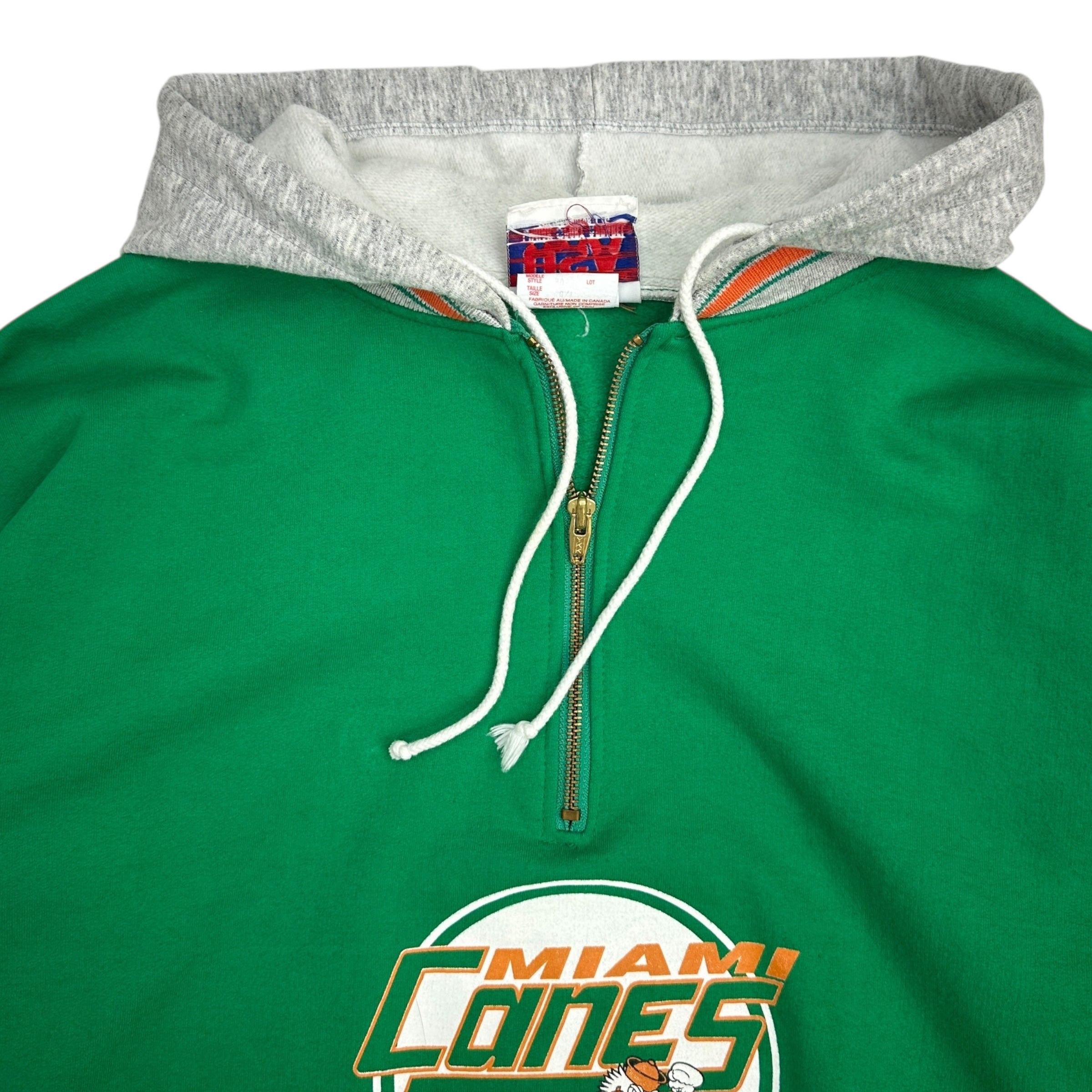 Vintage Miami Hurricanes 1/4 Hoodie