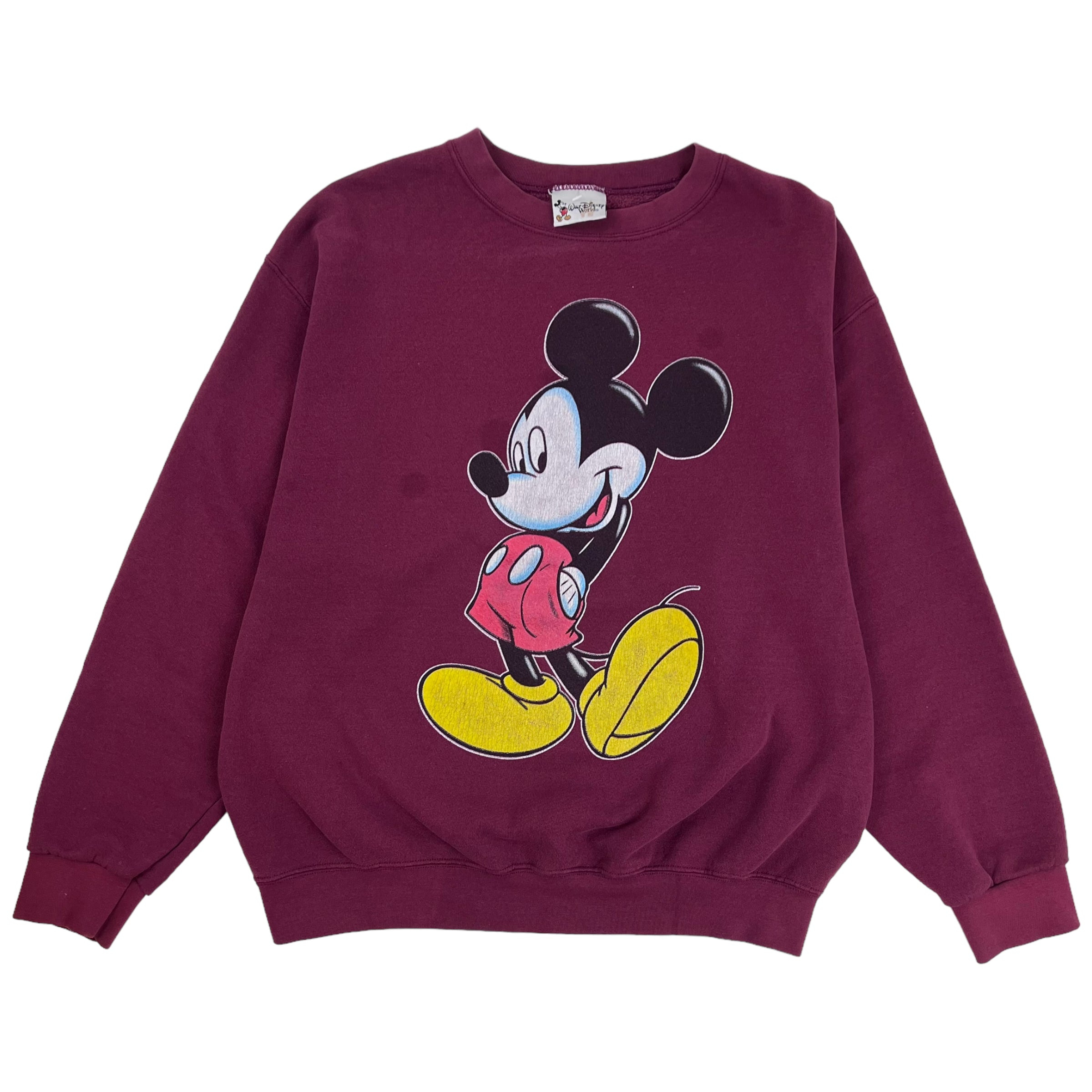Vintage Disney Mickey Mouse Crewneck Maroon