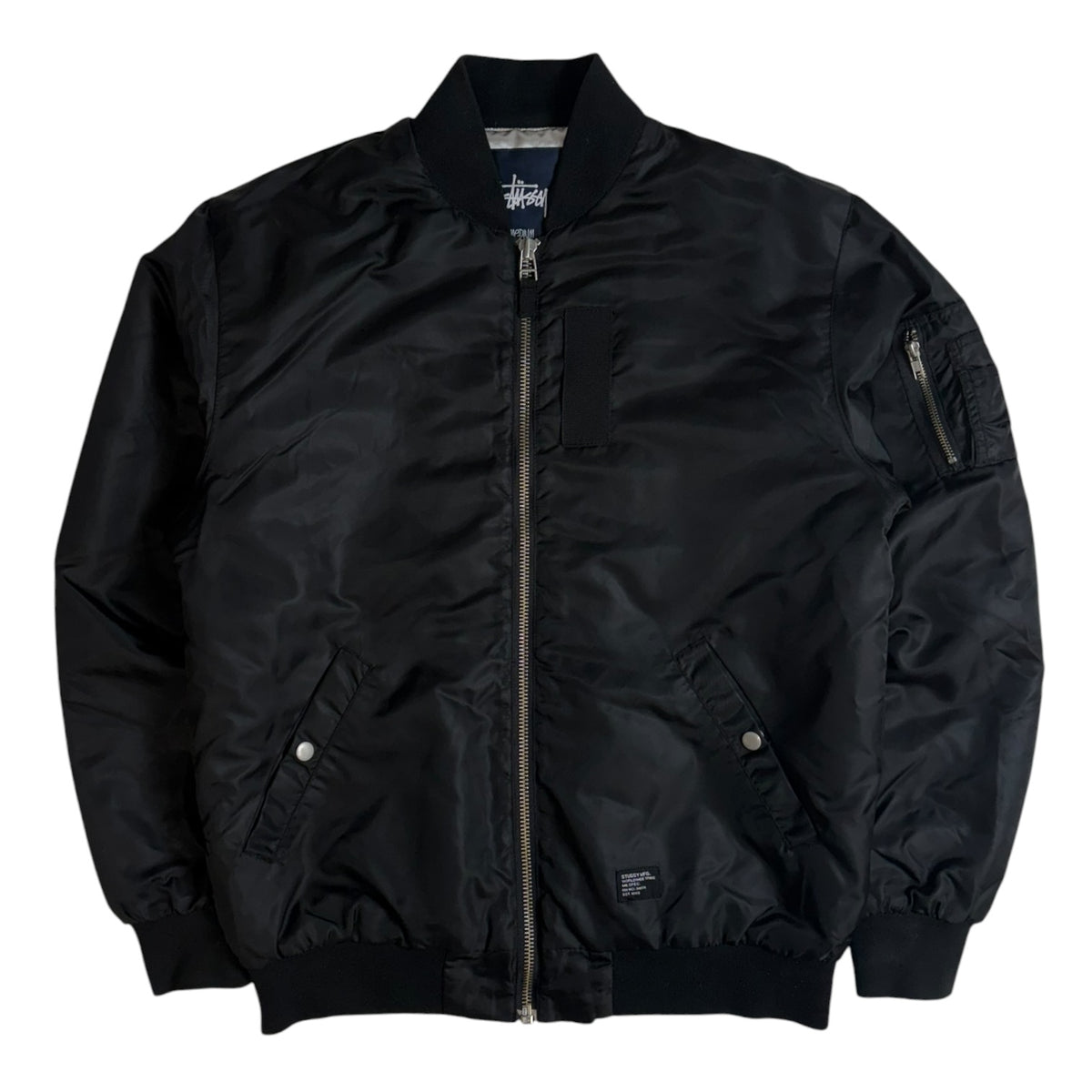 Vintage Stussy MA-1 Bomber Jacket Black