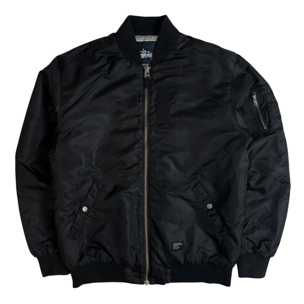 Vintage Stussy MA-1 Bomber Jacket Black