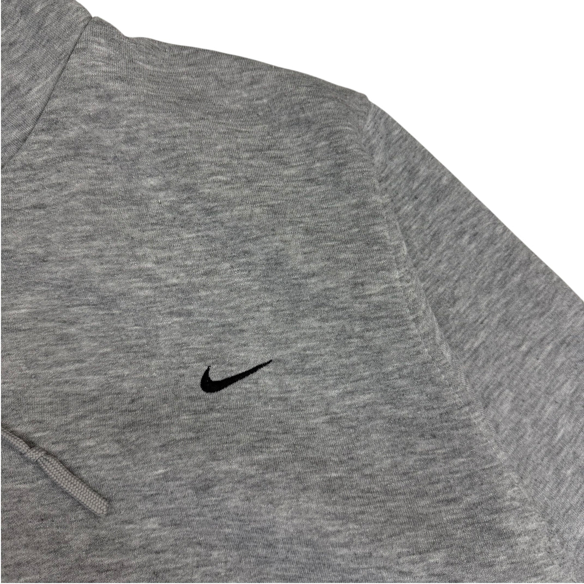 Vintage Nike Mini Swoosh Zip Up Hoodie Grey