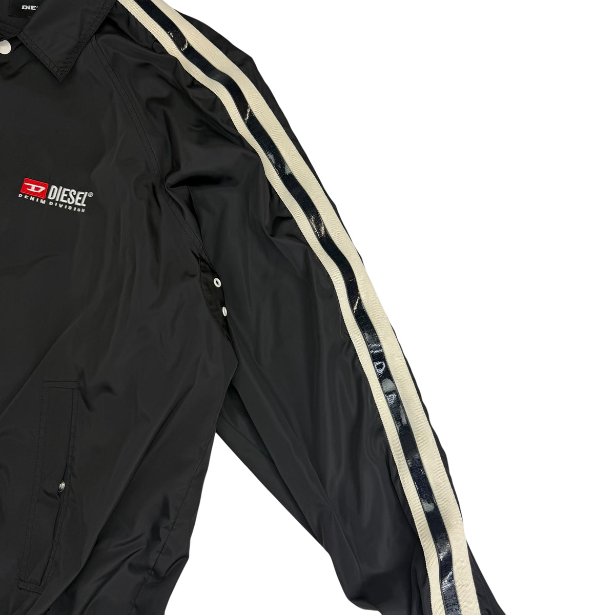 Vintage Diesel Denim Division Nylon Coach Jacket Black