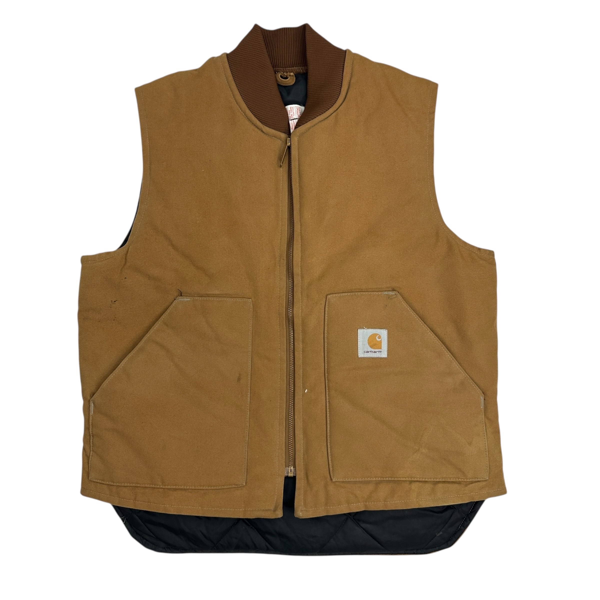 Vintage Carhartt Insulated Vest Tan/Brown