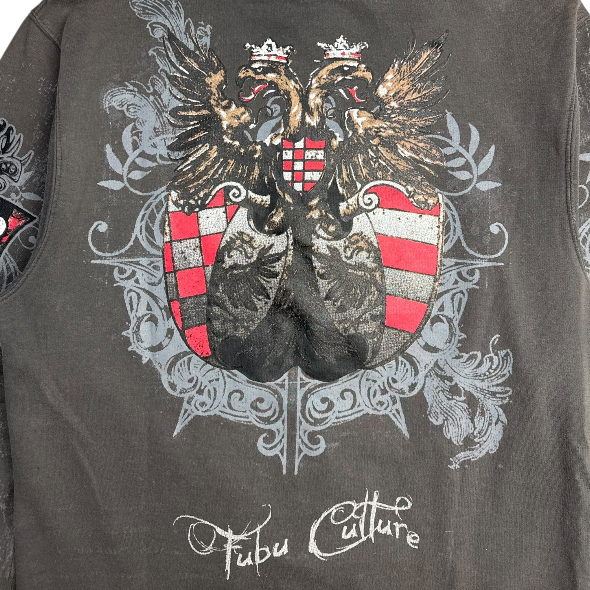 Vintage Y2K Fubu Cyber Crest Zip Up Hoodie