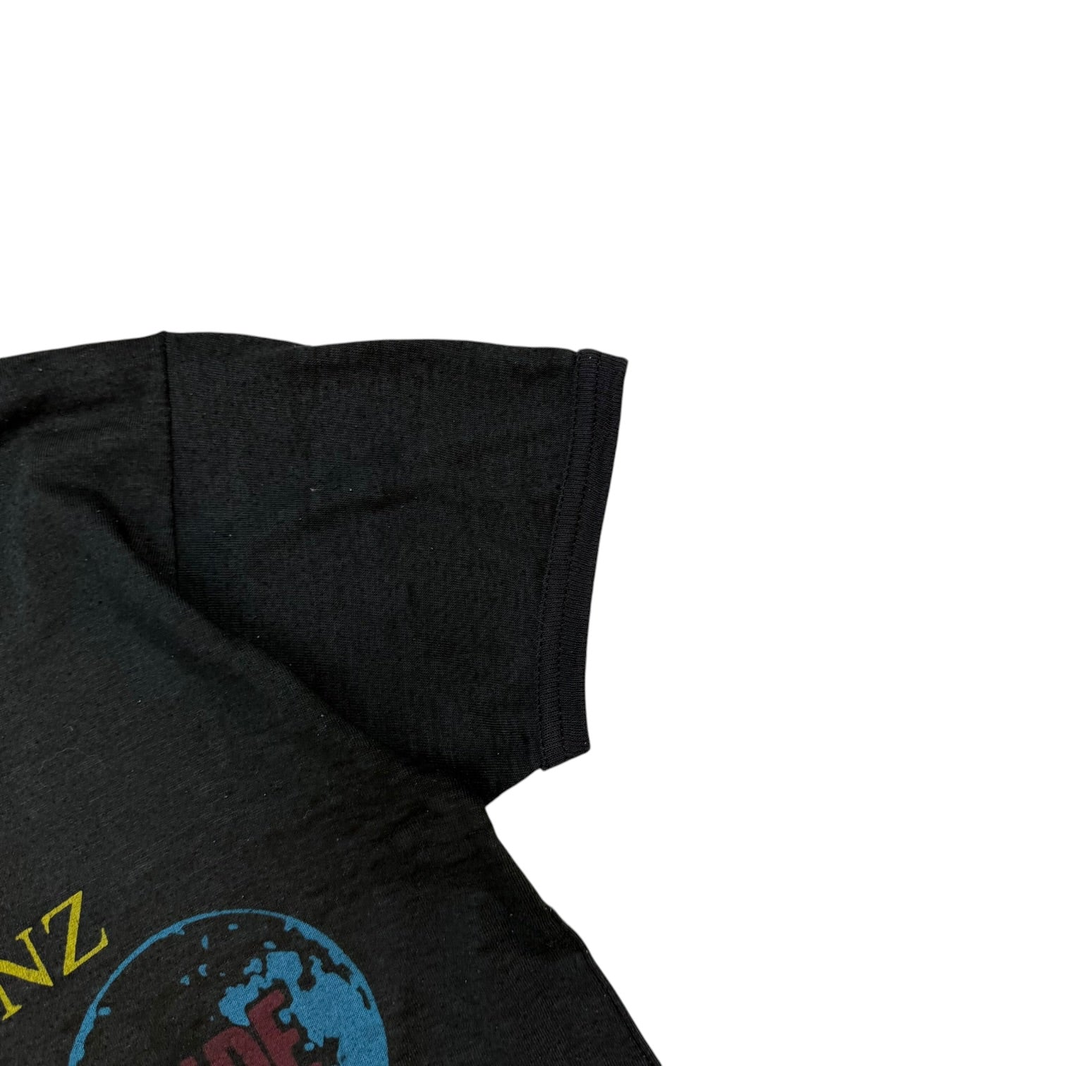 1982 Split Enz Tour ‘Frenz Of The Enz’ Ringer Tee Black