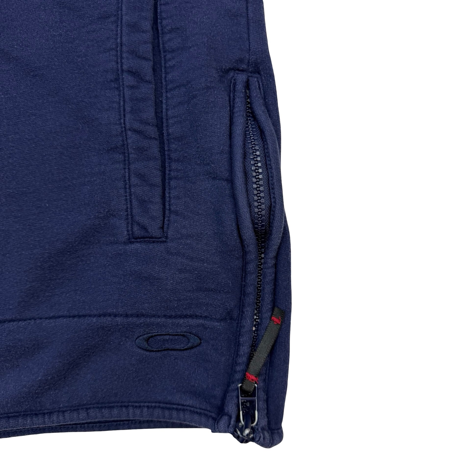 Vintage Oakley Software Sidezip Crewneck Navy