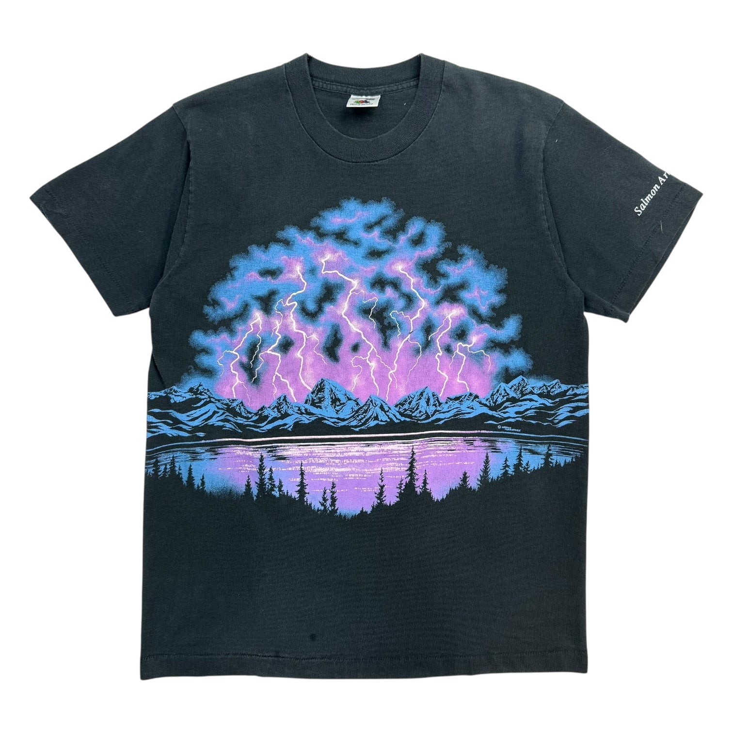1980s Salmon Arm British Columbia Wolves Tee Black