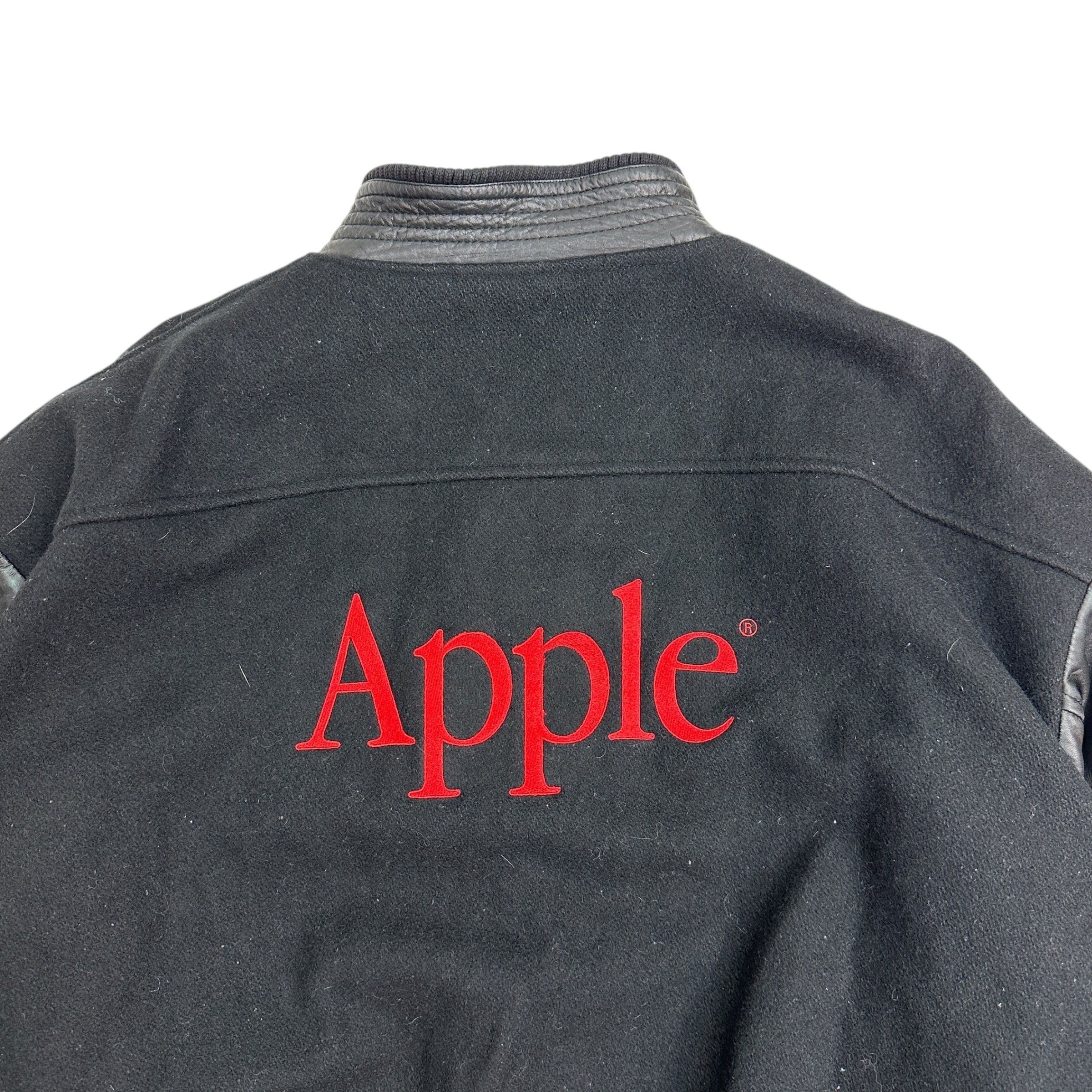 Vintage Apple Macintosh Varsity Jacket Black
