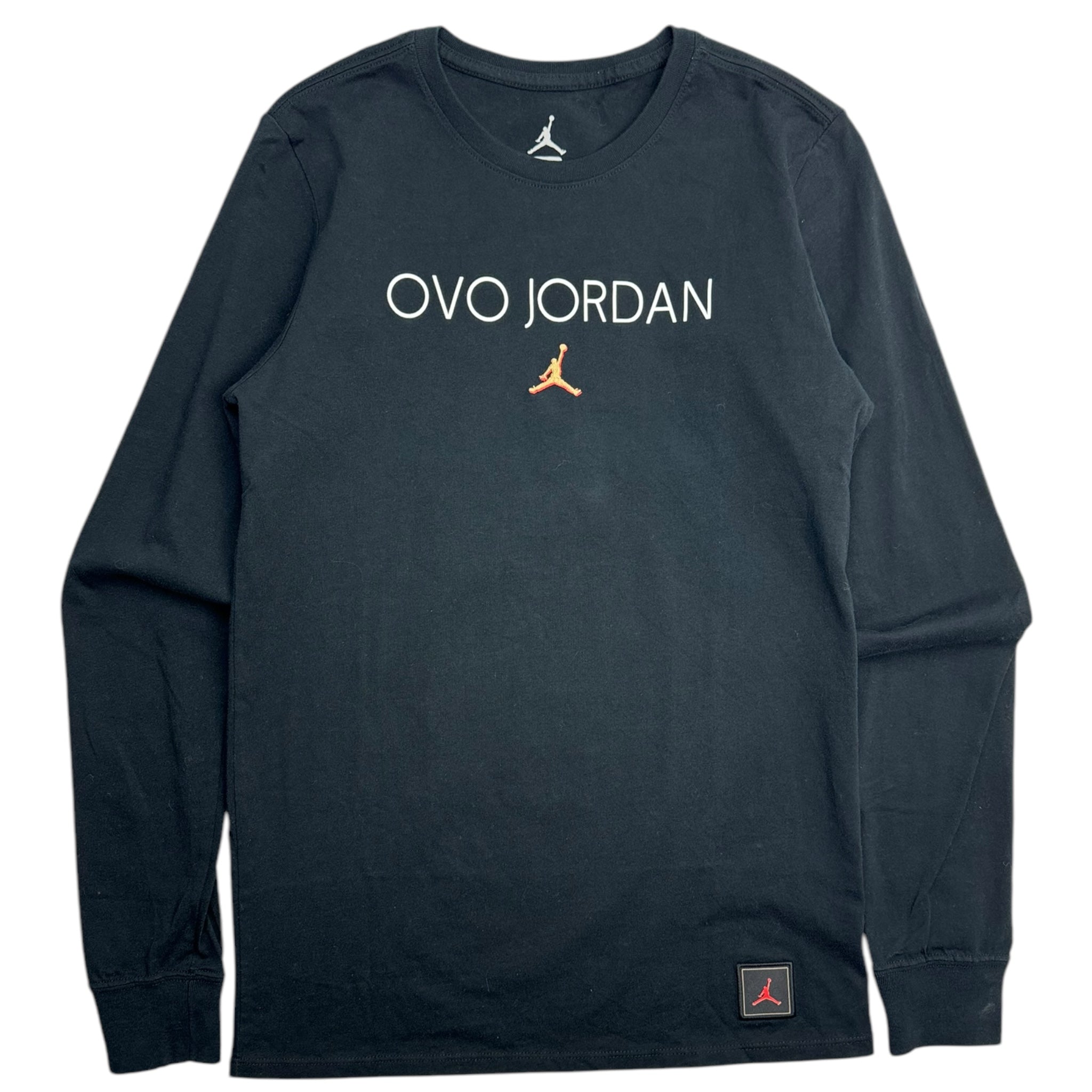 OVO x Jordan Embroidered Jumpman L/S Black