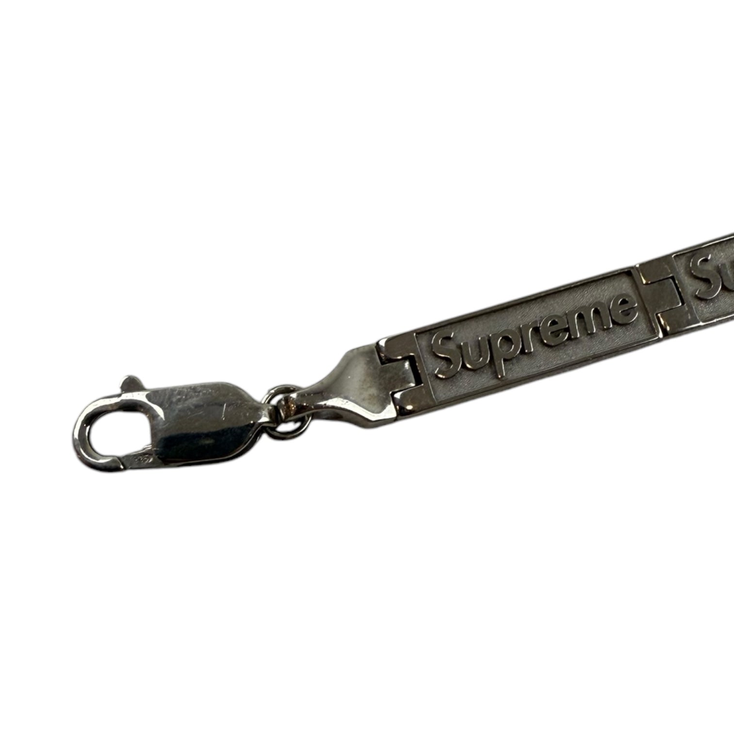 Supreme x Jacob & Co Logo Link Bracelet Sterling Silver